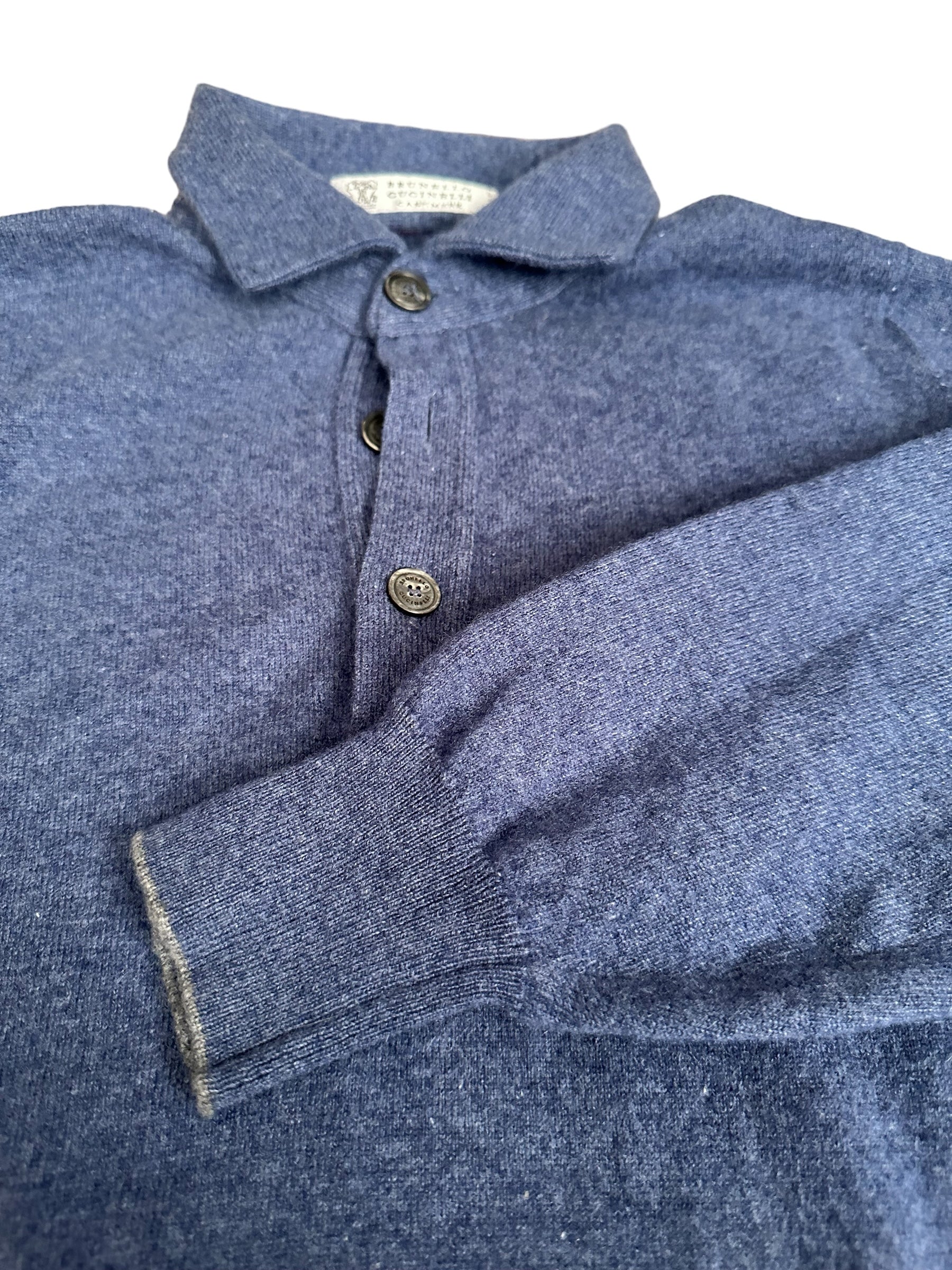 Brunello Cucinelli Kaschmir-Pullover mit Knopfleiste Neu