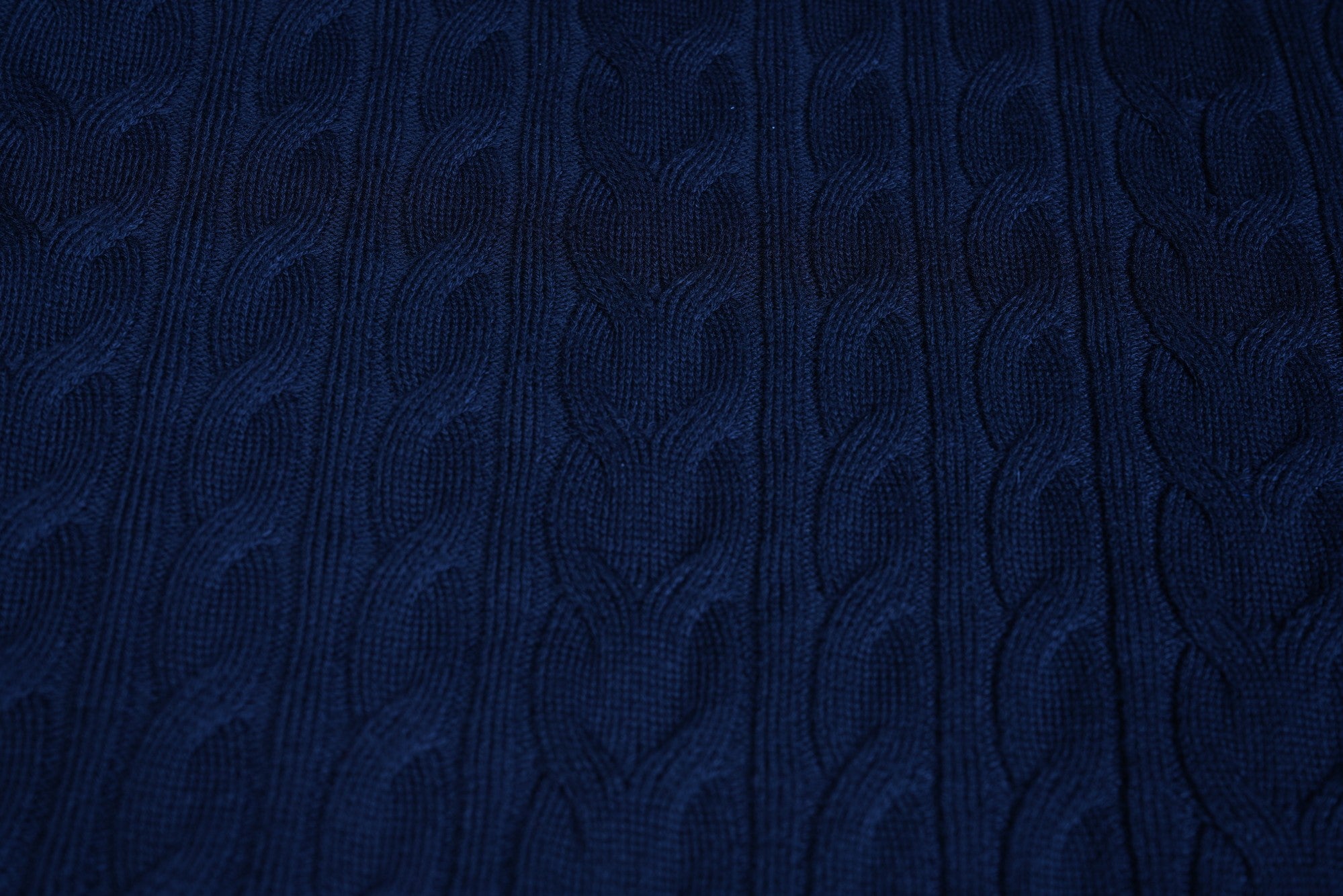 Loro Piana jumper jumper cotton cable knit navy M