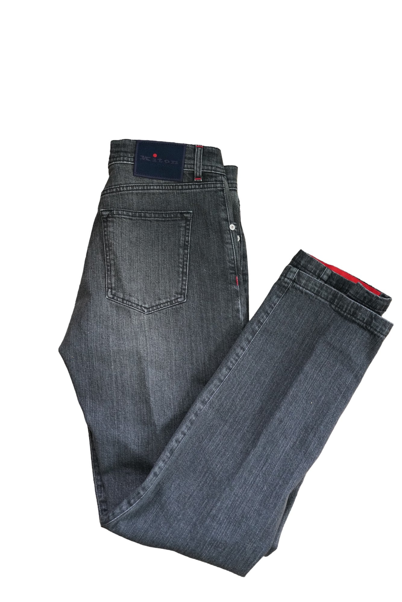 Kiton Jeans noir Japan denim