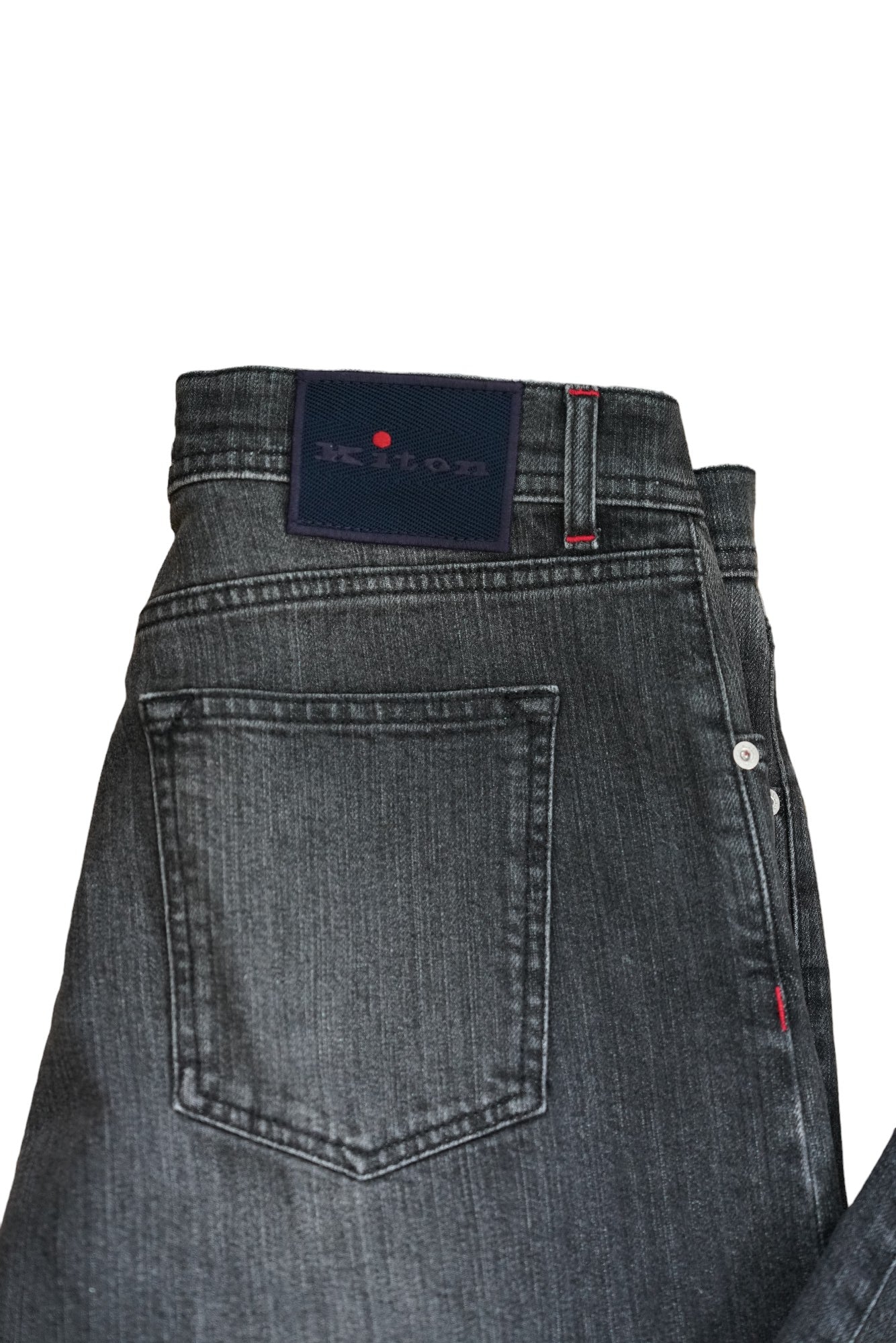 Kiton Jeans noir Japan denim