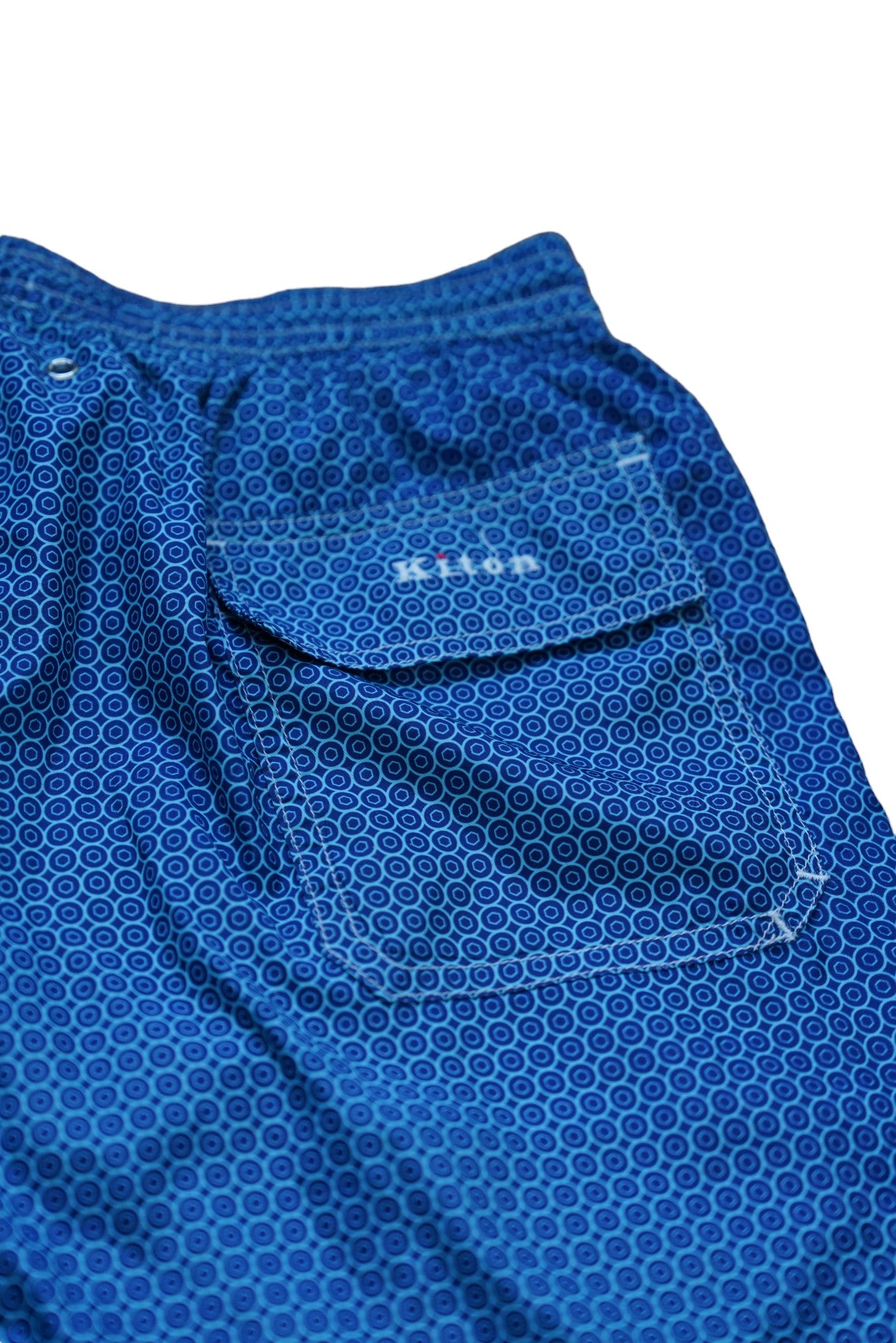 Kiton short de bain bleu