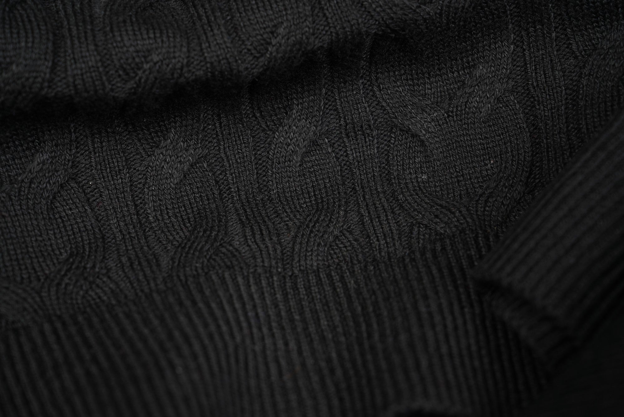 Loro Piana jumper jumper cotton cable knit navy M