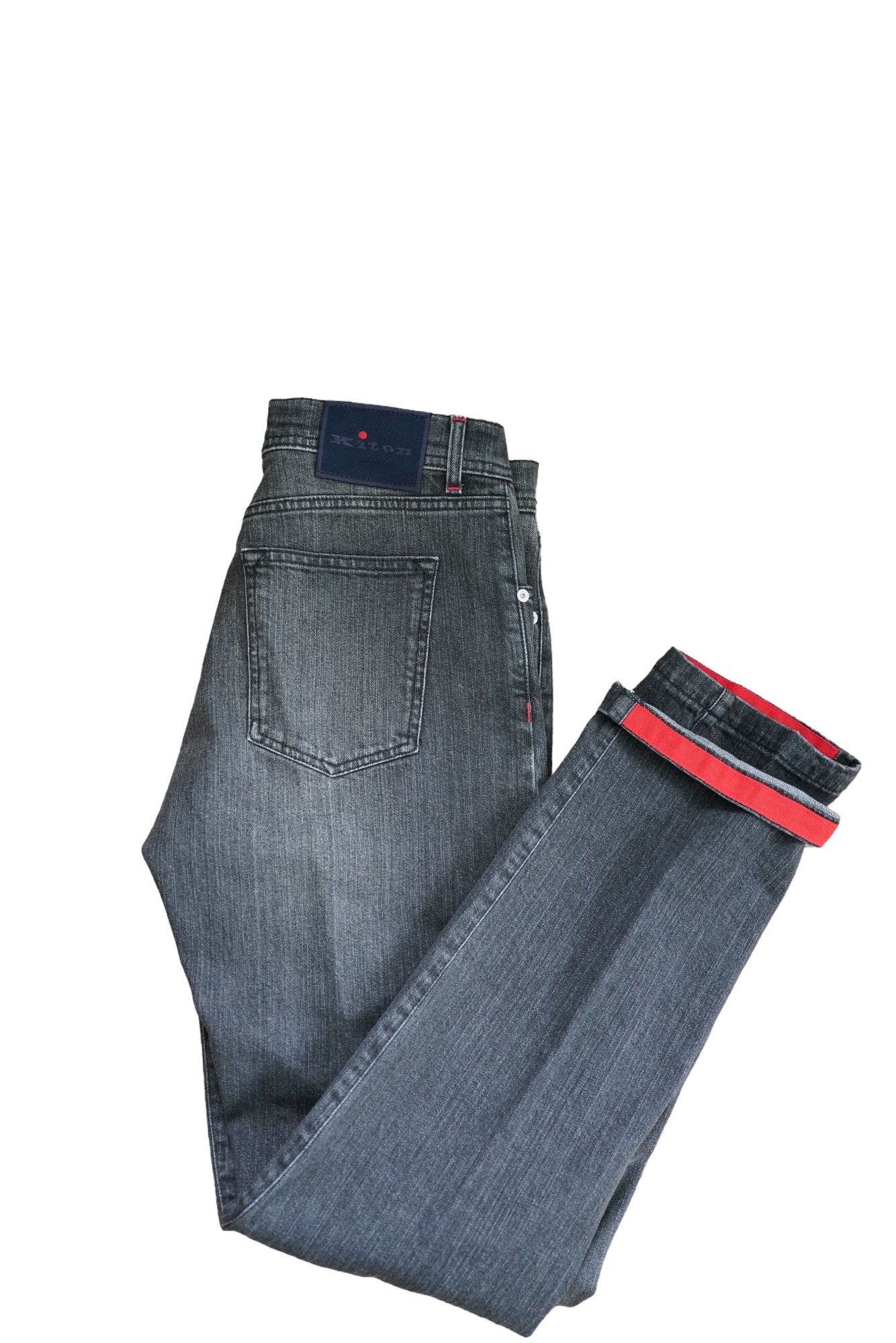 Kiton Jeans noir Japan denim