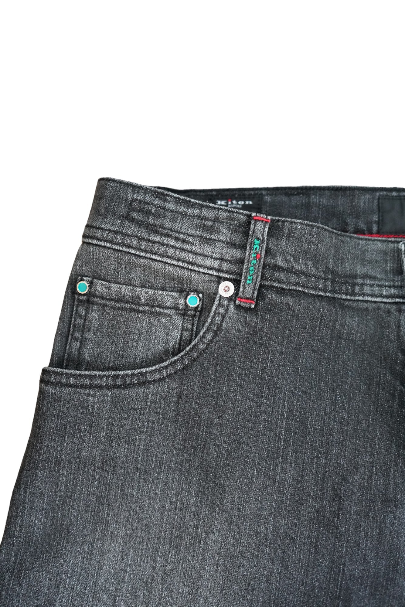 Kiton Jeans noir Japan denim