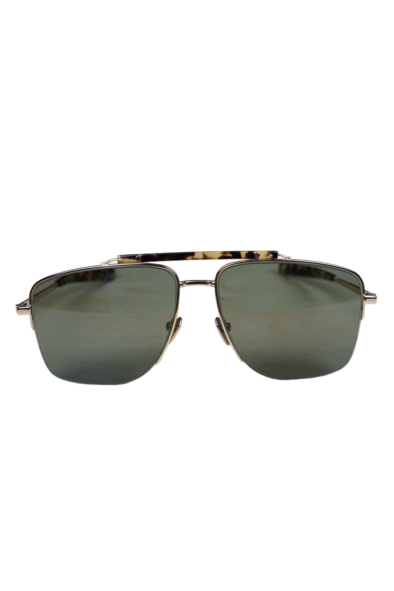Brioni Lunettes de soleil BR 0053S titan or