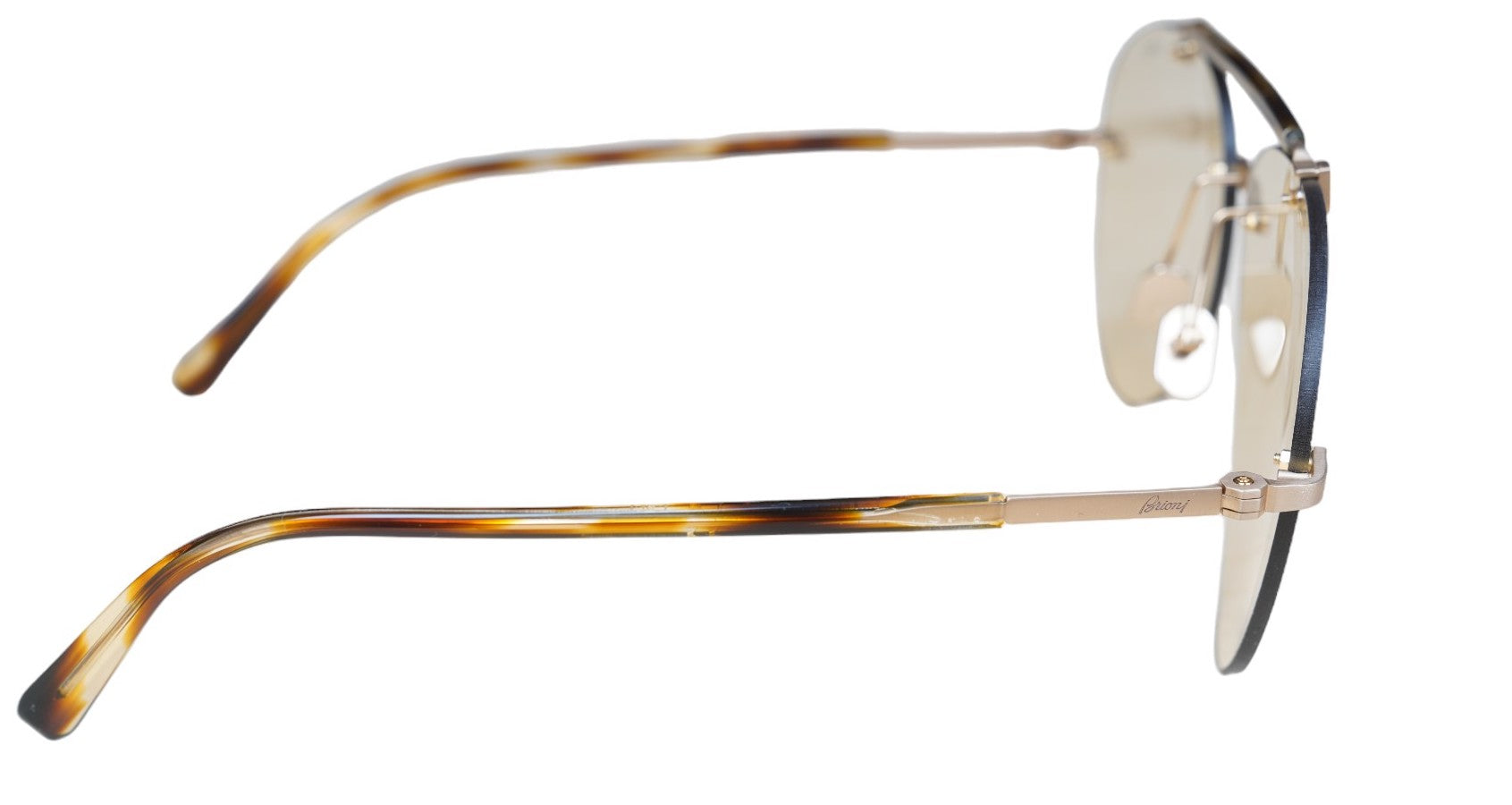 Brioni Lunettes de soleil BR 0061S titan or