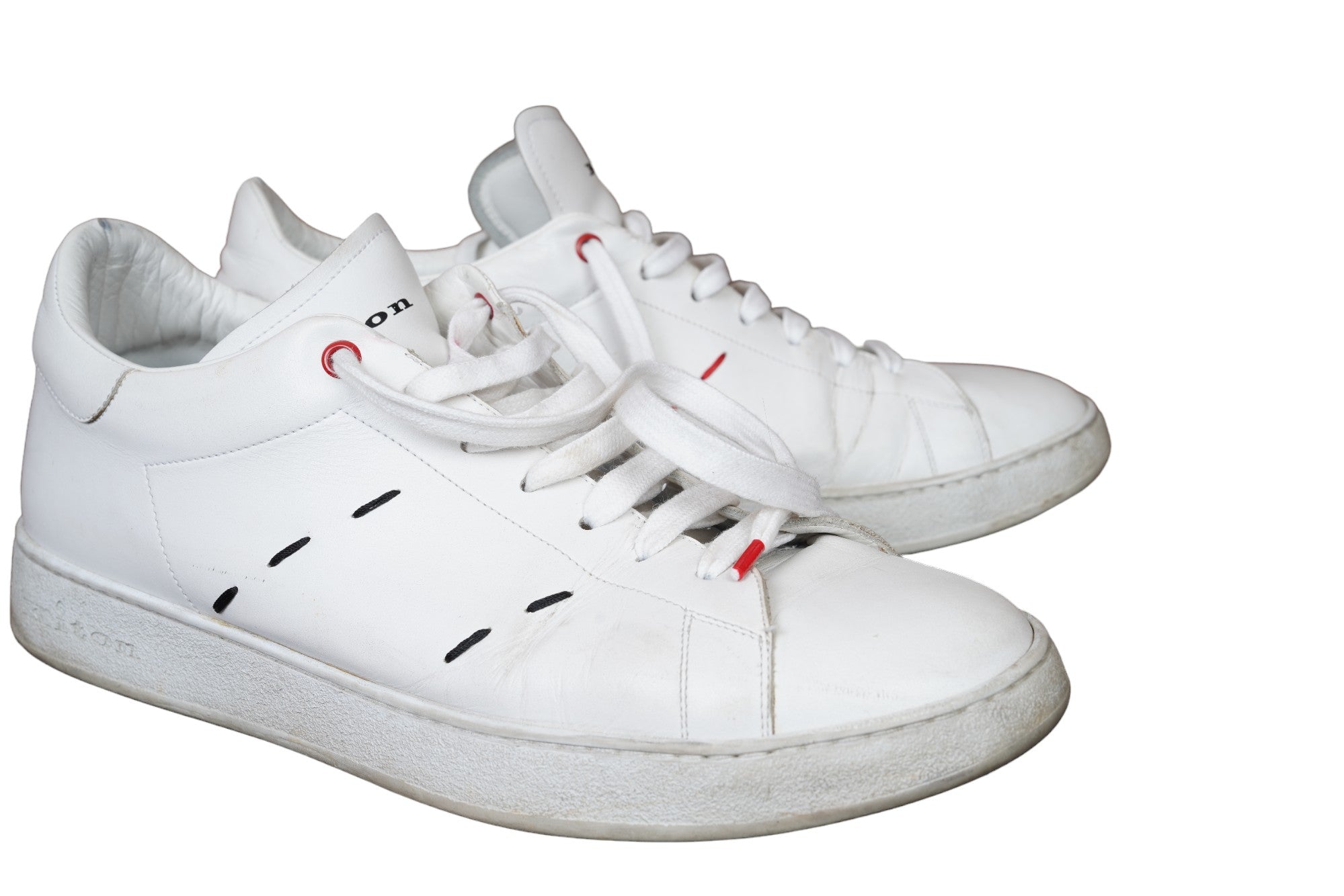 Kiton Sneaker cuir blanc 44 UK 10 peu porté Article n°:12387