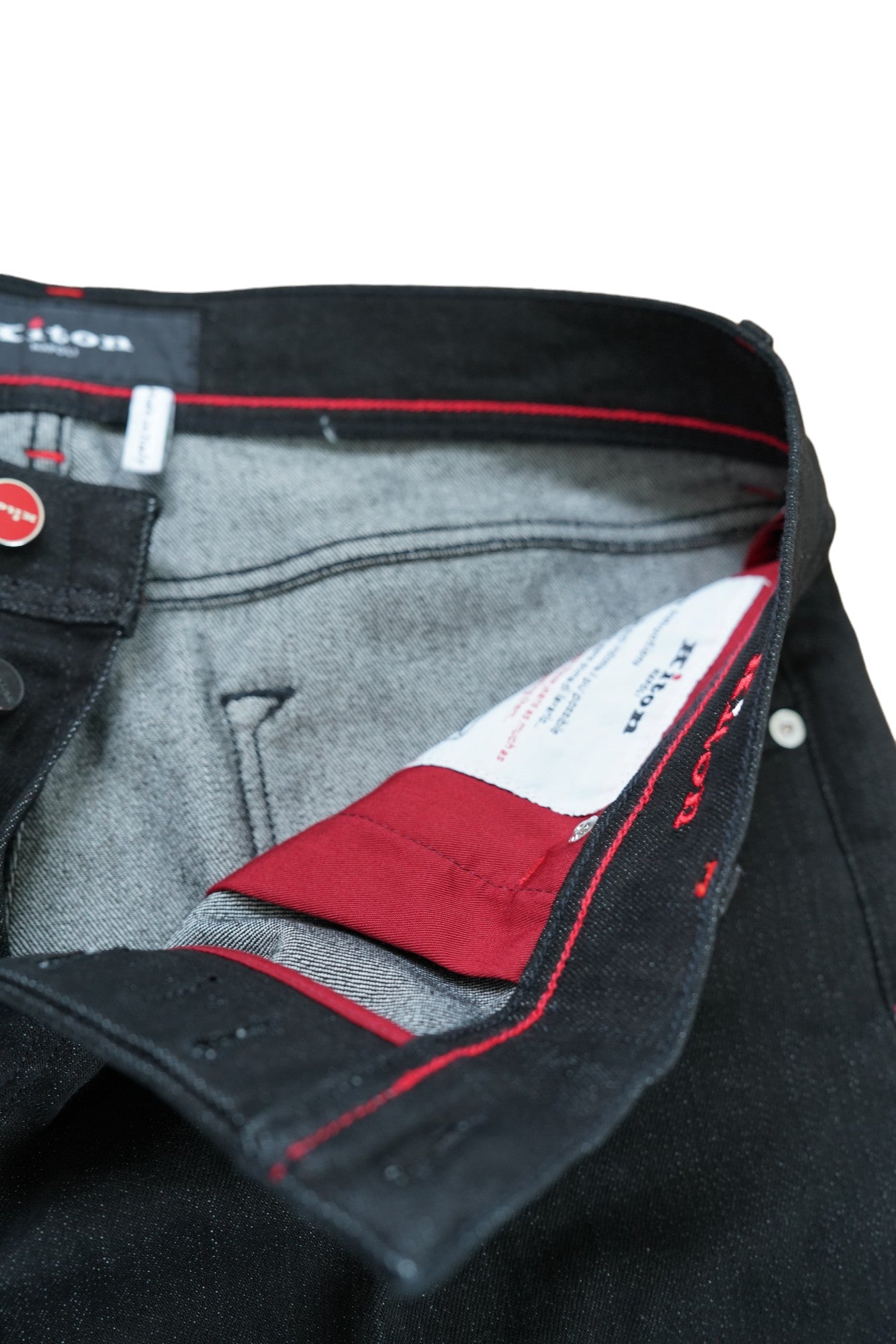 Kiton Jeans black Japan Kurabo Denim
