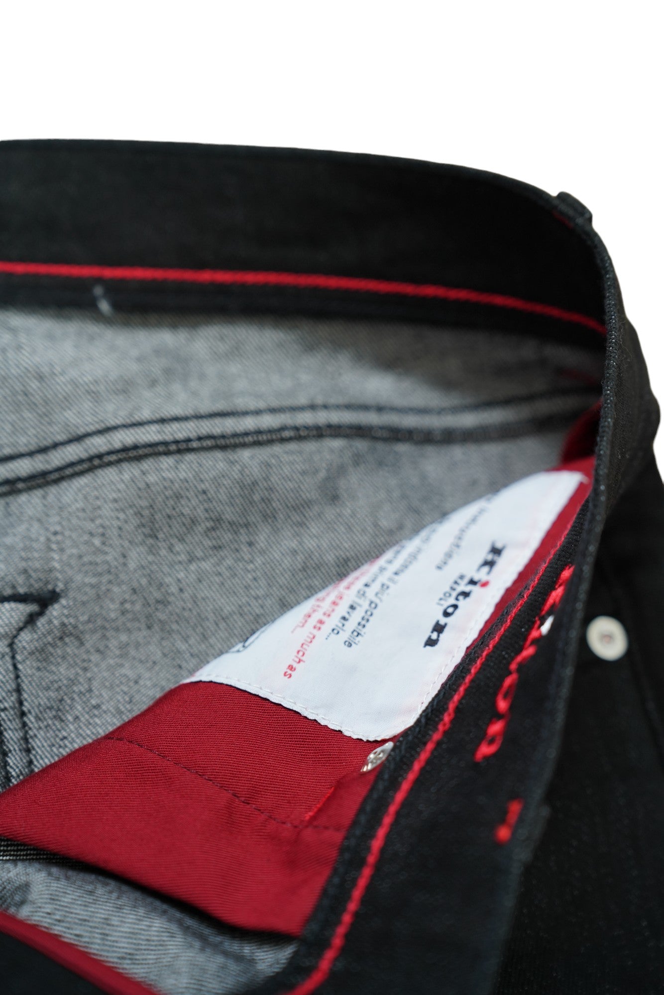 Kiton Jeans black Japan Kurabo Denim