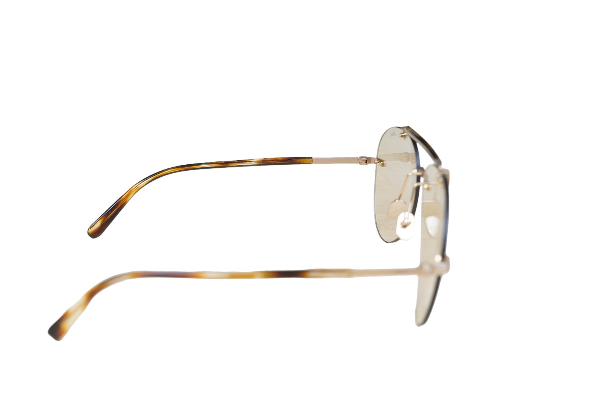 Brioni Lunettes de soleil BR 0061S titan or