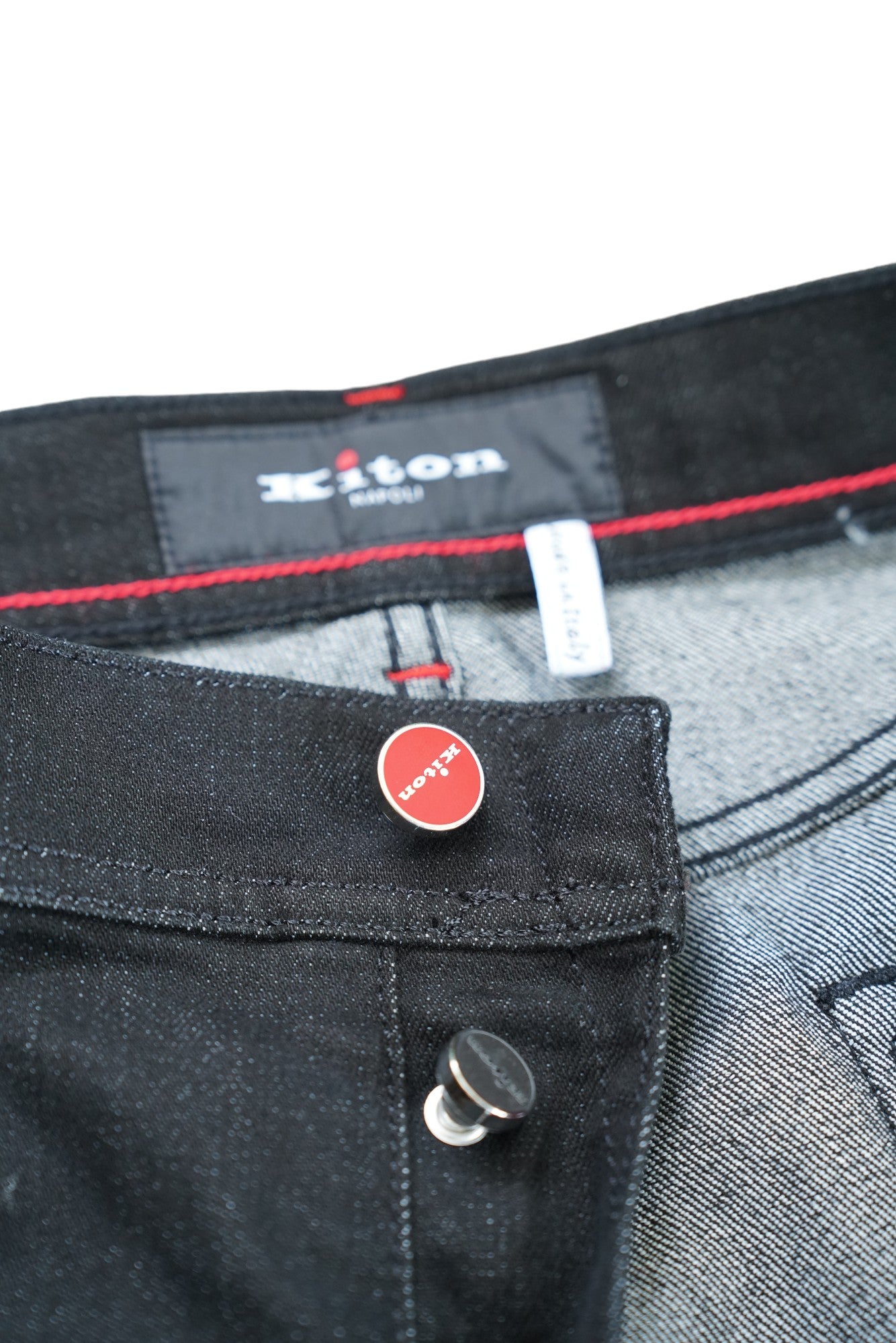 Kiton Jeans black Japan Kurabo Denim