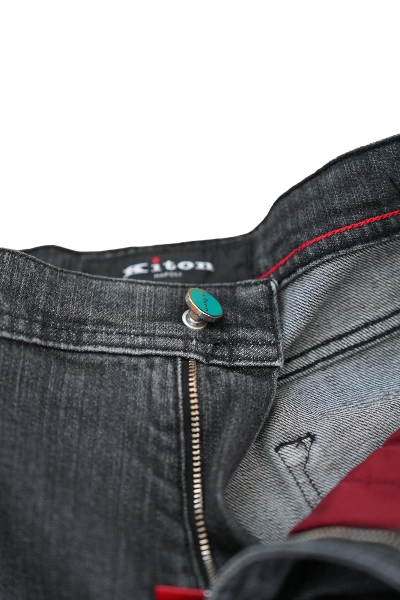 Kiton Jeans noir Japan denim