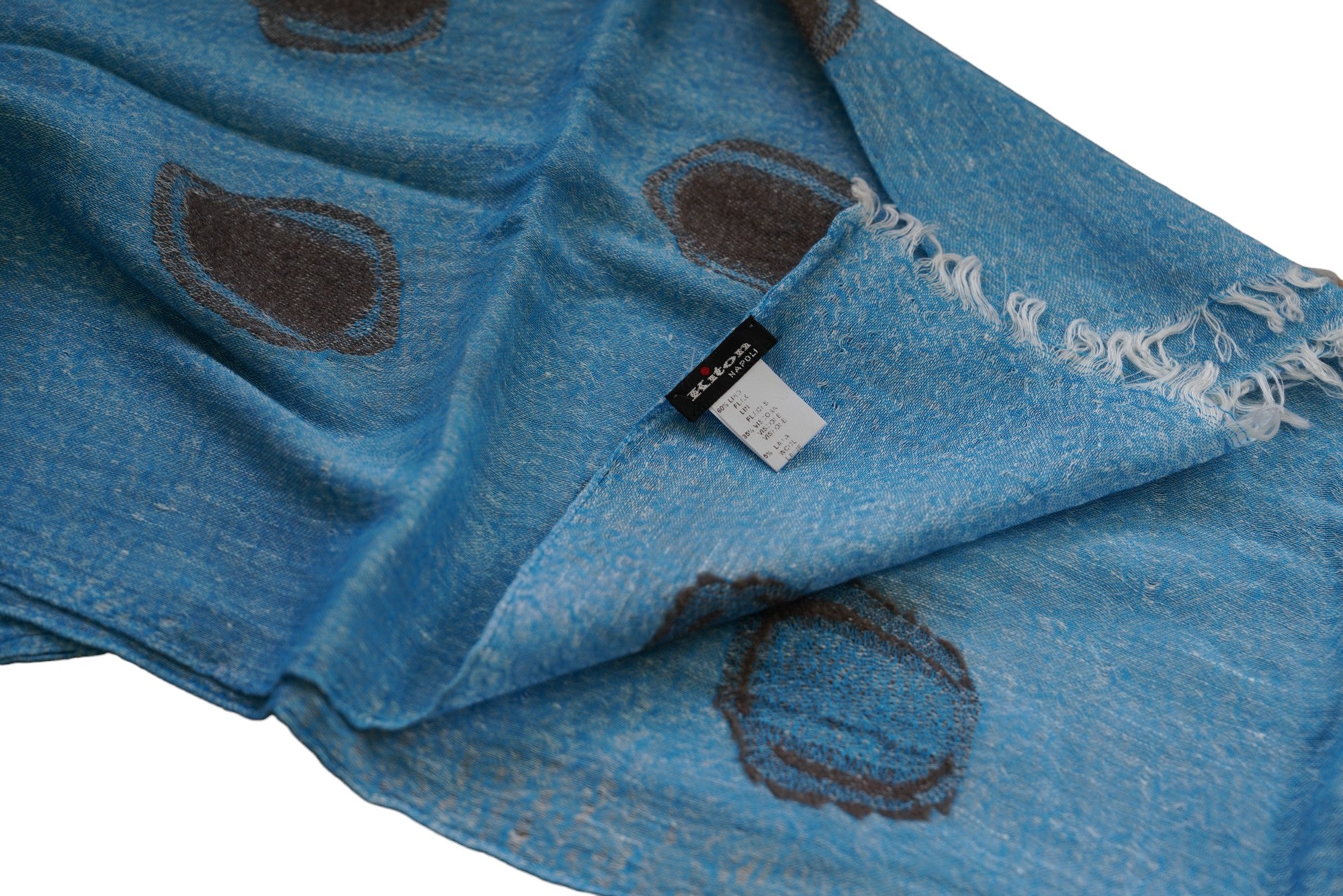 Kiton Schal Sommerschal Leinen mit Viskose und Wolle