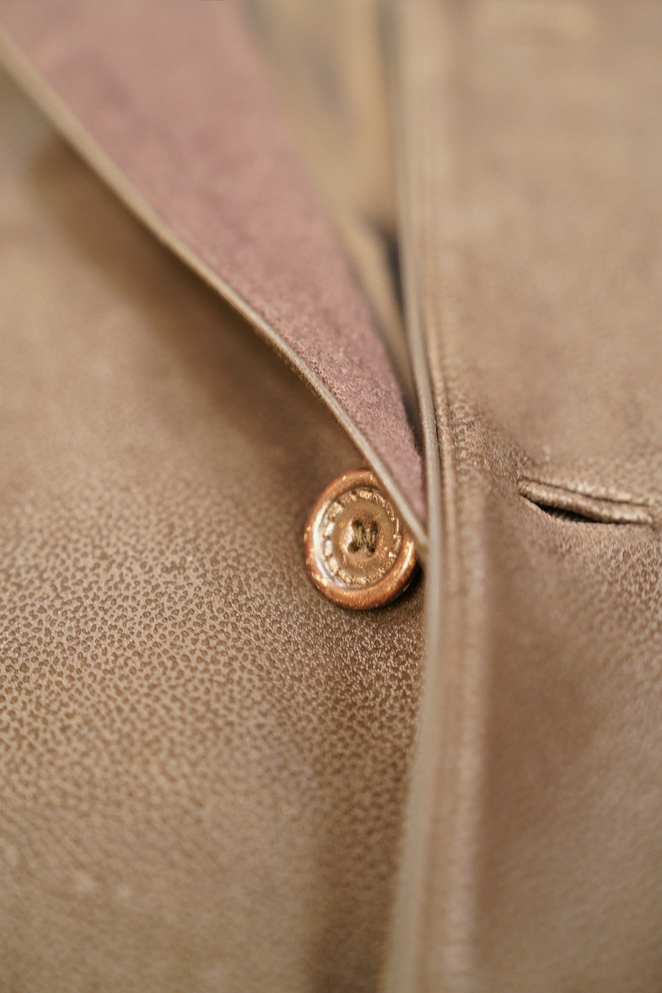 Veste en cuir Ermenegildo Zegna marron cuir nappa avec cachemire 50 (M)