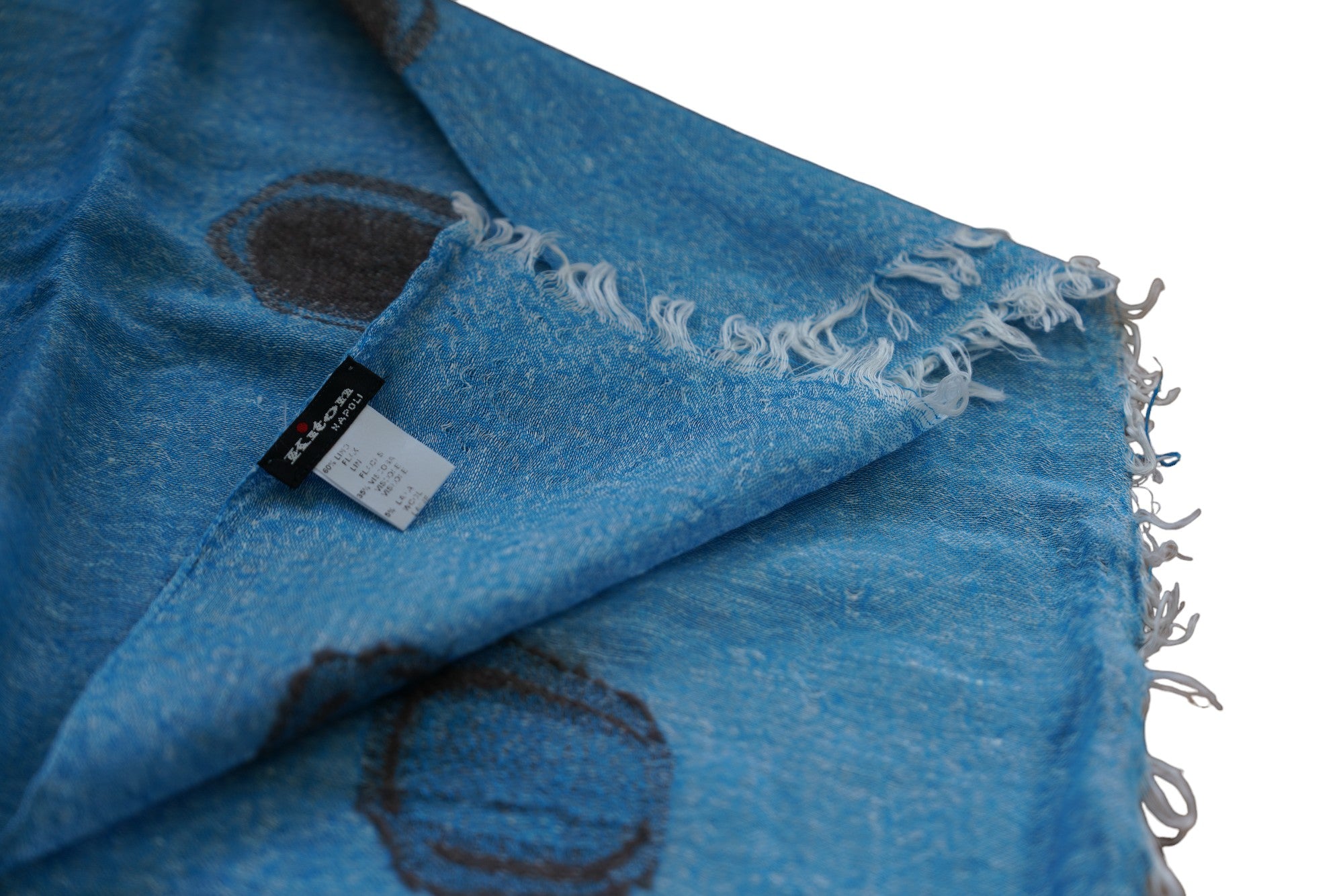 Kiton Schal Sommerschal Leinen mit Viskose und Wolle