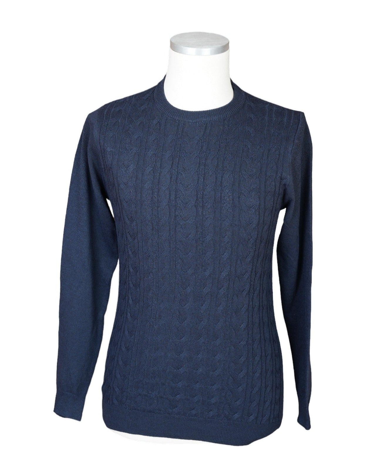 Loro Piana jumper jumper cotton cable knit navy M