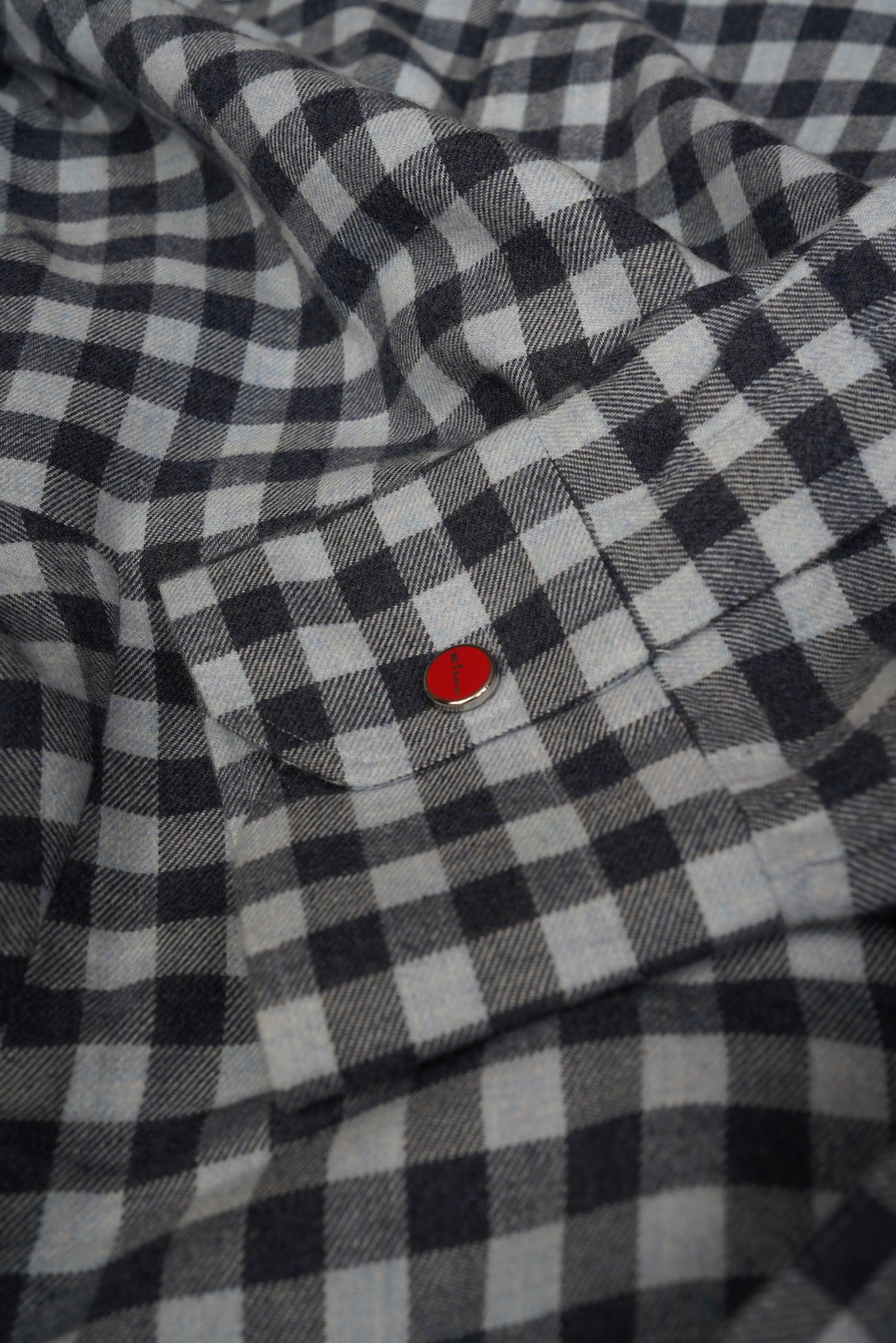 Kiton surchemise cachemire avec capuche bleu