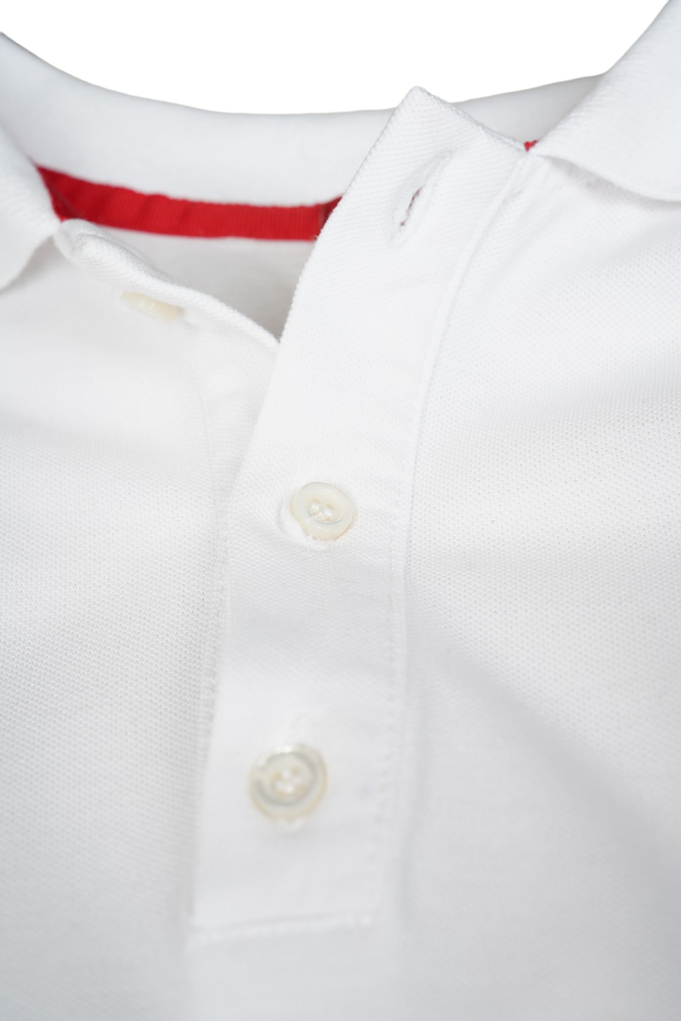 Isaia polo shirt white with embroidery L