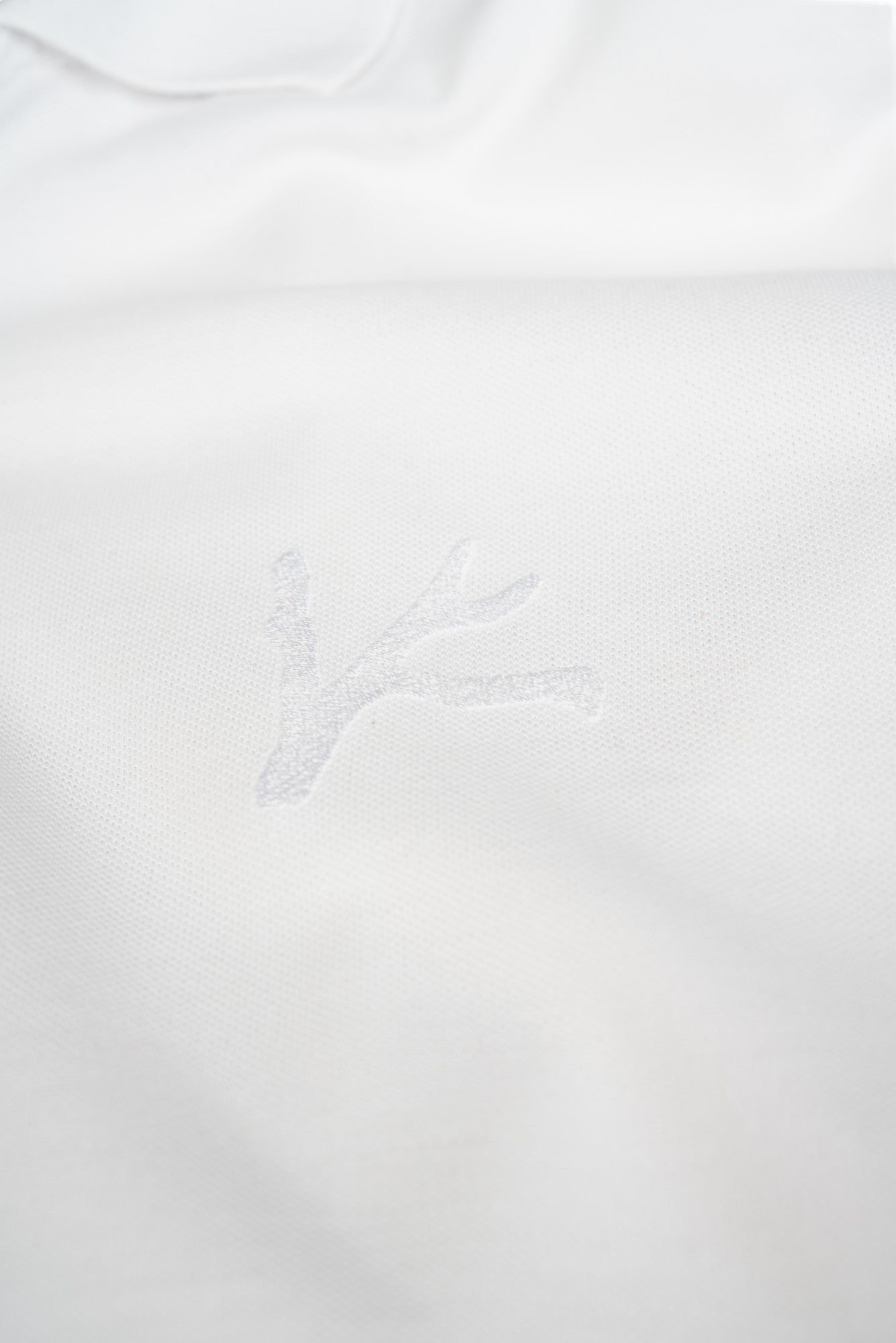 Isaia polo shirt white with embroidery L