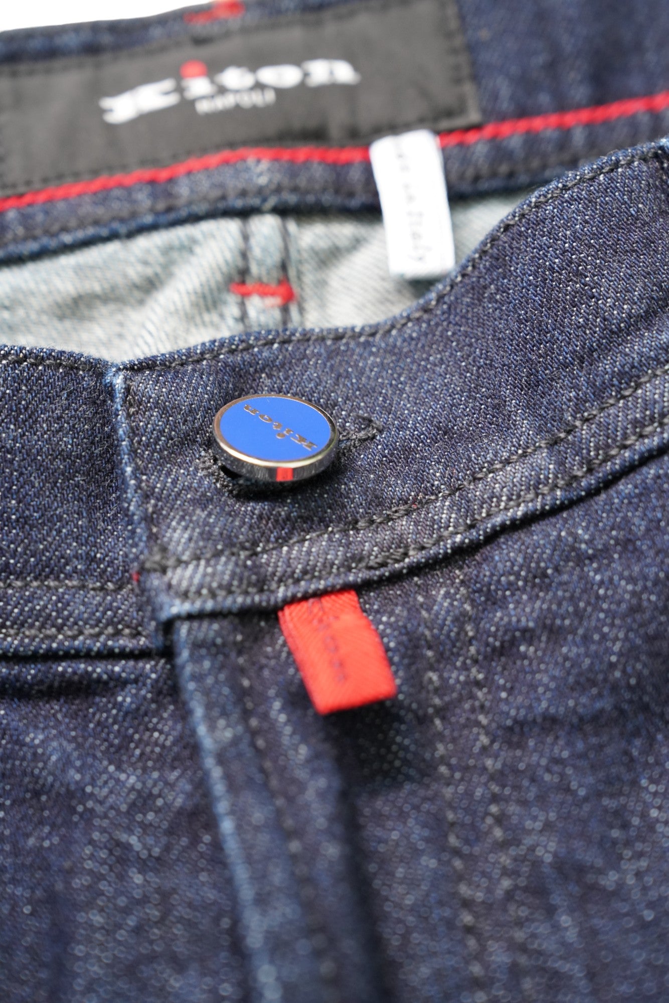 Kiton Jeans bleu foncé Japan Kurabo Denim Slim