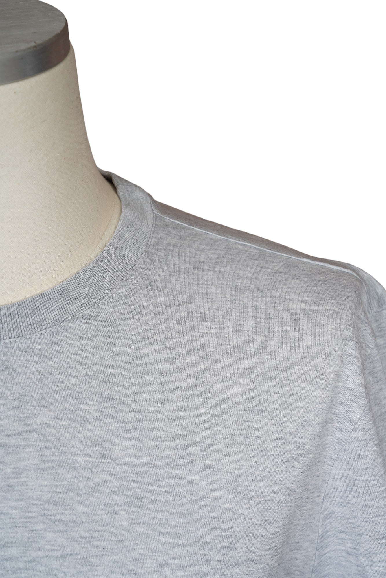 Kiton KNT T-shirt grey handmade cotton