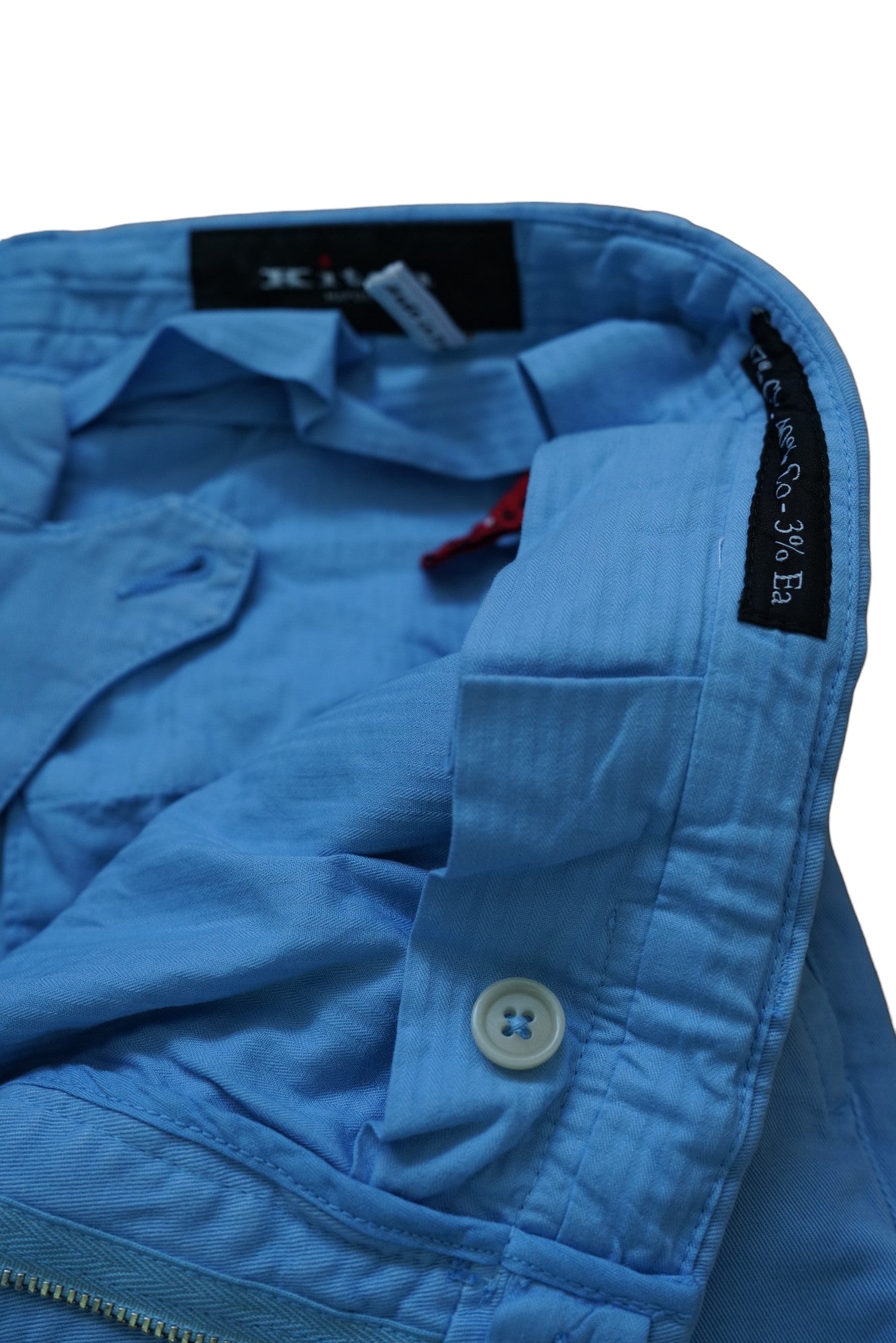 Kiton Chino-Hose Lycocell-Baumwolljeans blau