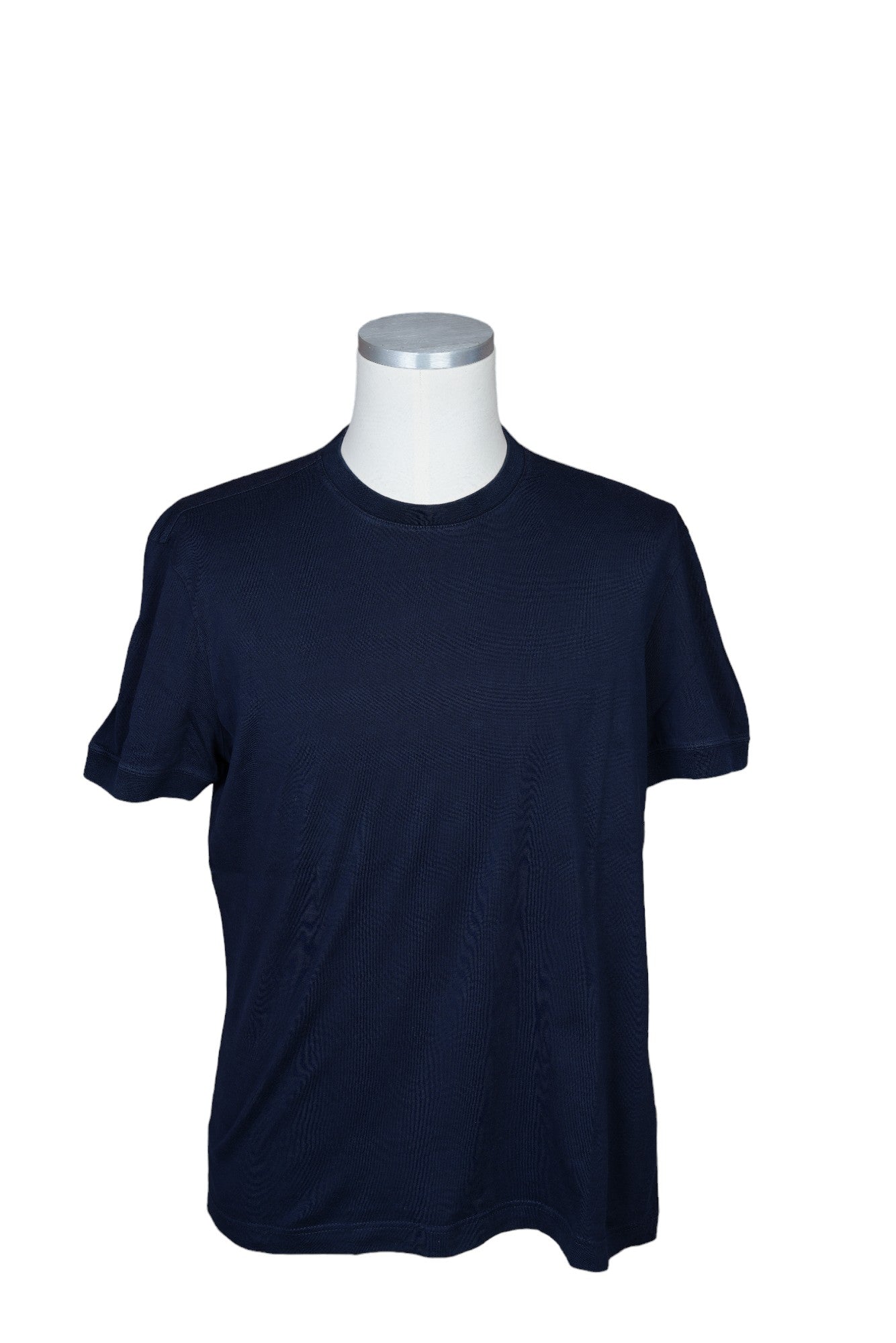 Kiton KNT T-shirt Navy washed cotton