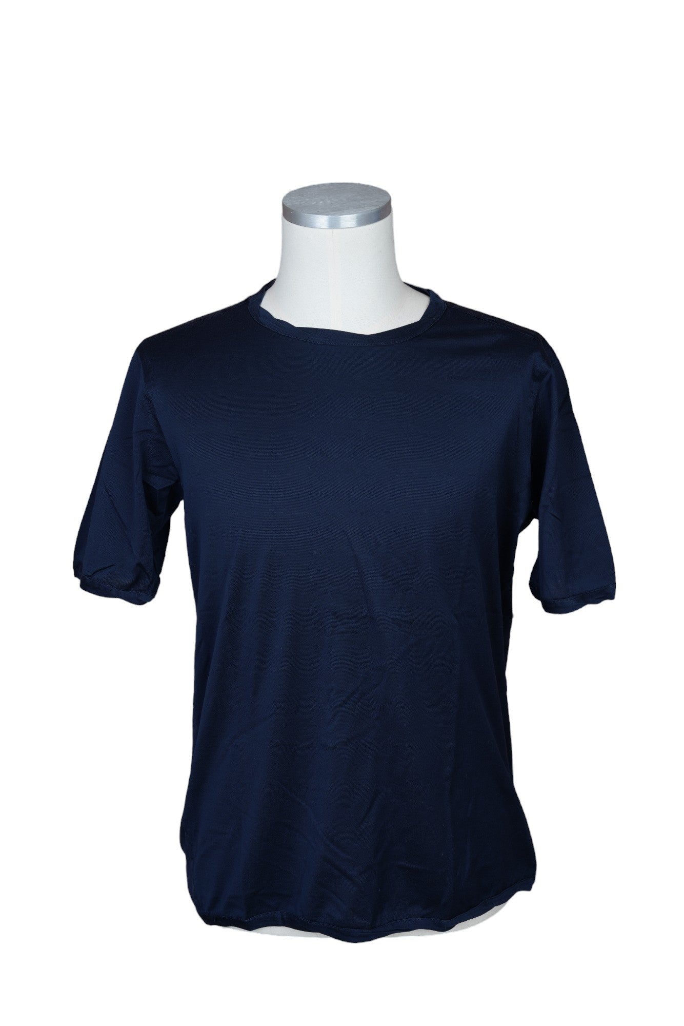 Kiton T-Shirt dunkelblau handgefertigte Baumwolle