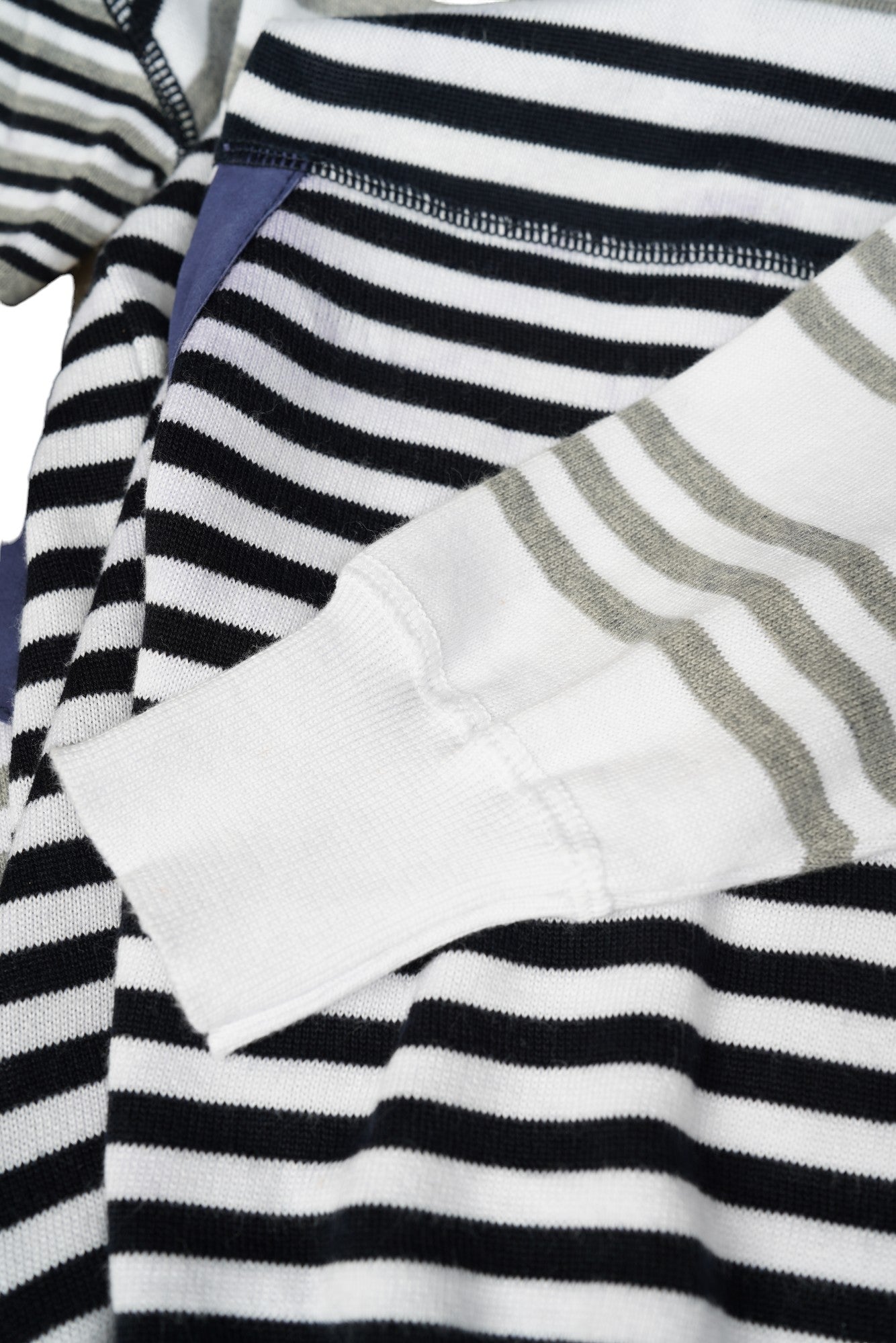 Kiton pull en coton avec cuir et capuche blanc