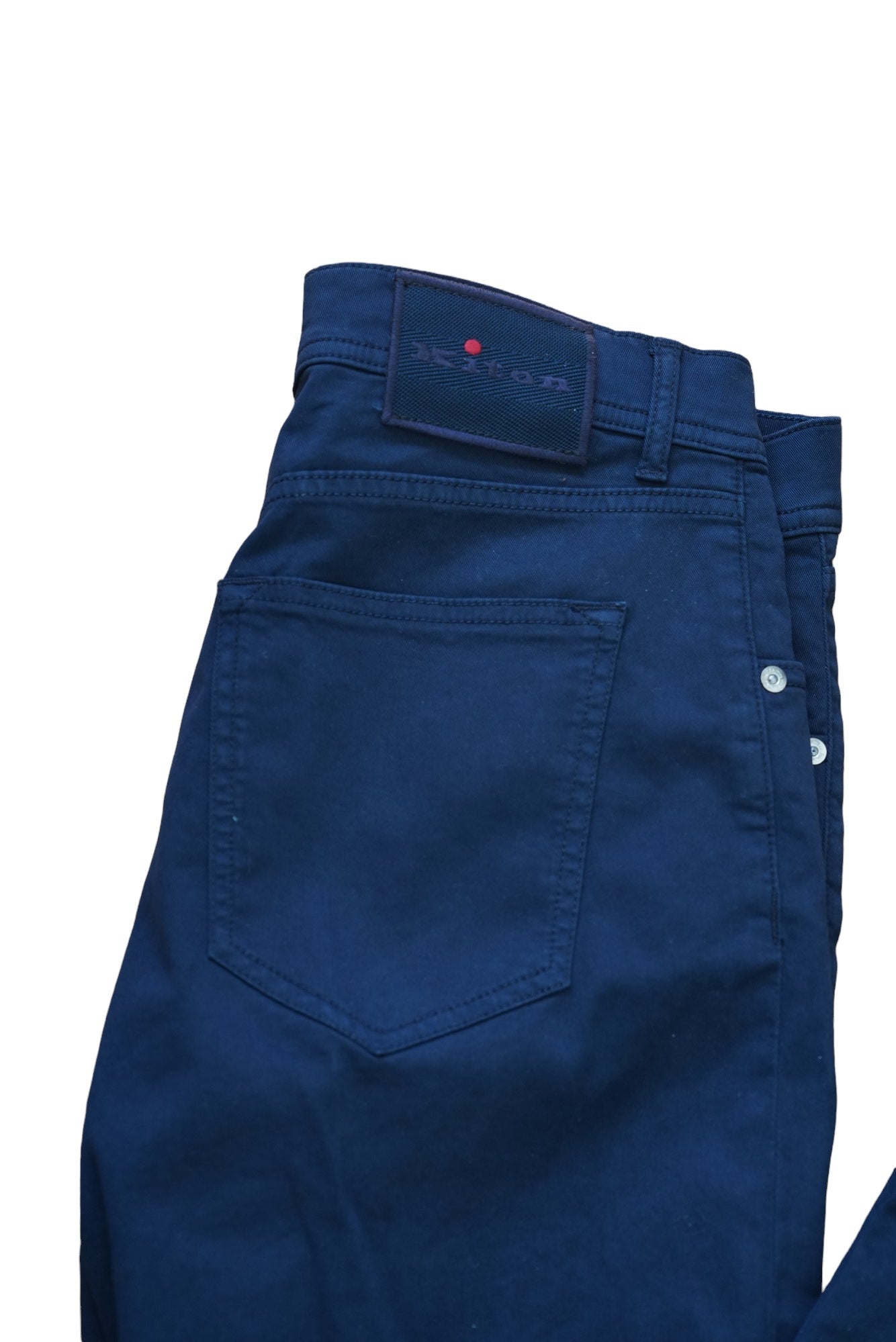 Kiton pantalon chino bleu foncé été