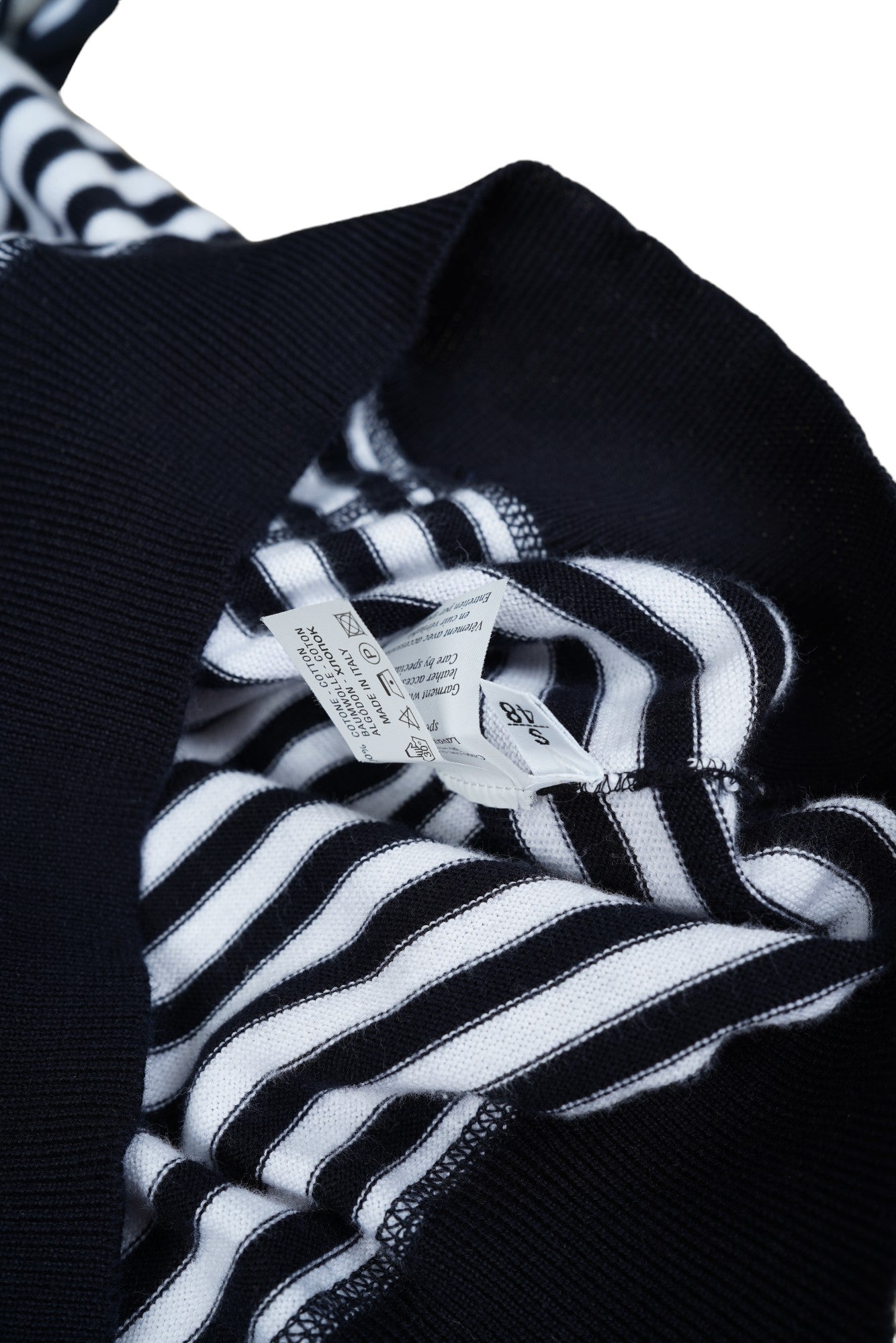 Kiton pull en coton avec cuir et capuche blanc