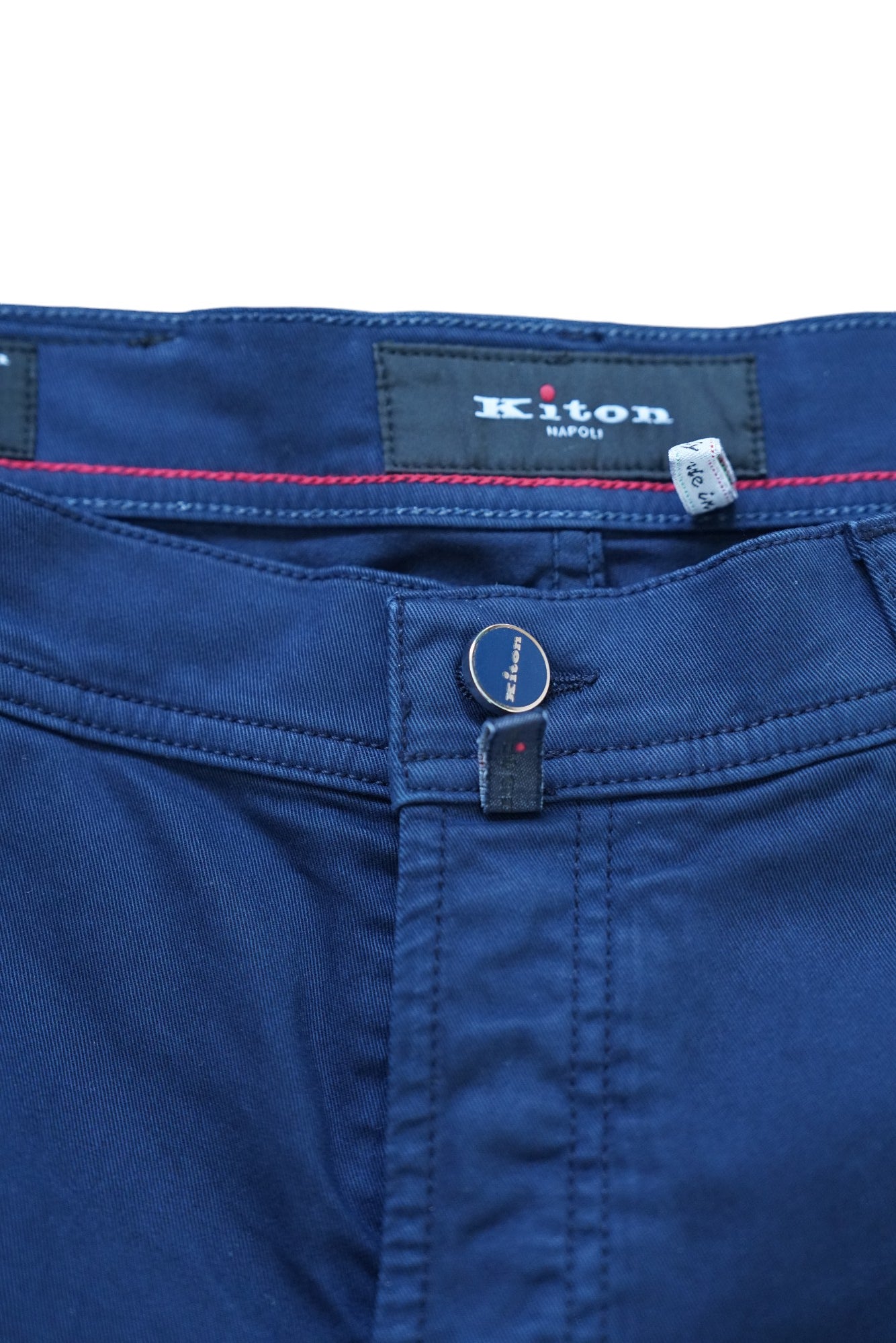 Kiton pantalon chino bleu foncé été