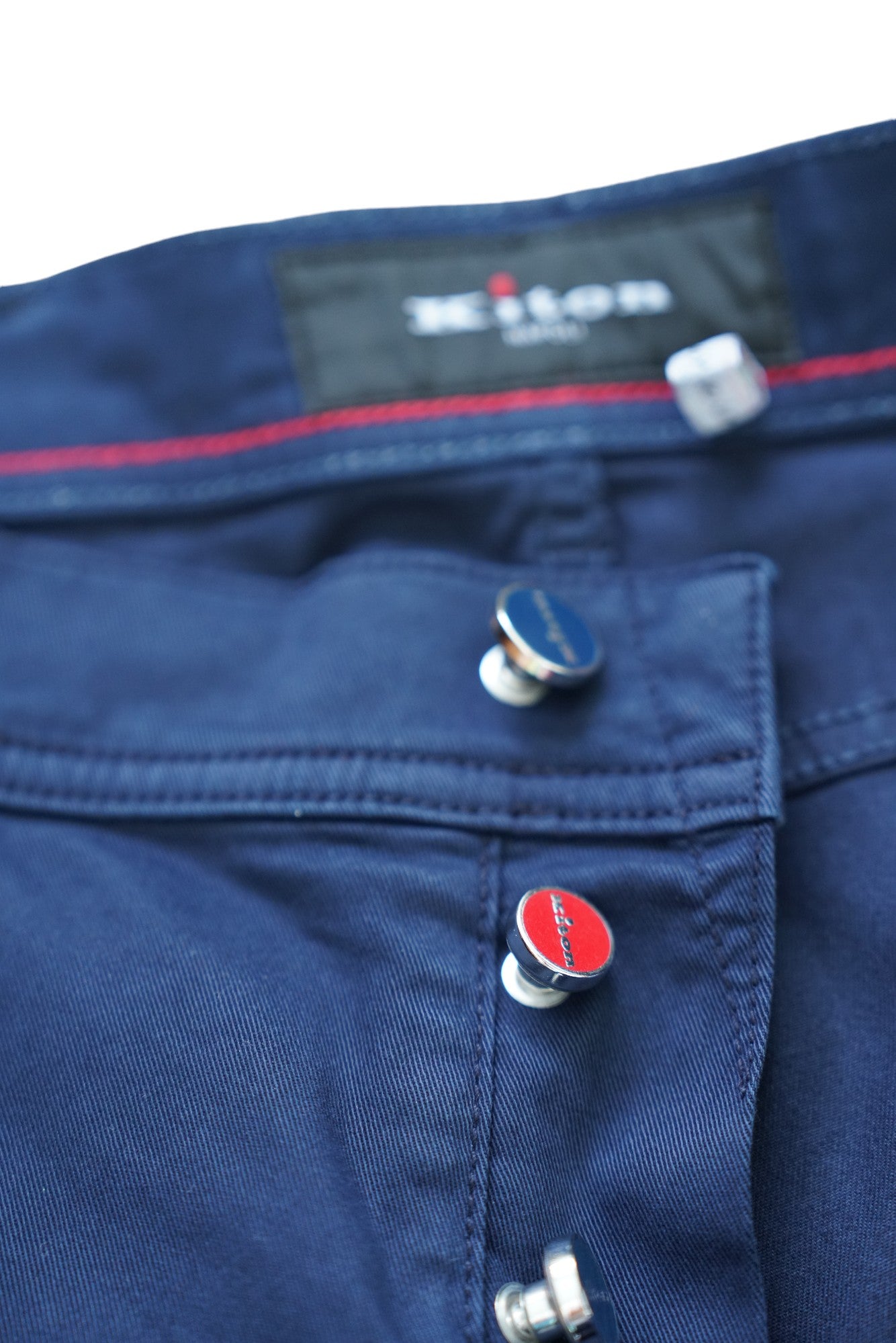 Kiton pantalon chino bleu foncé été