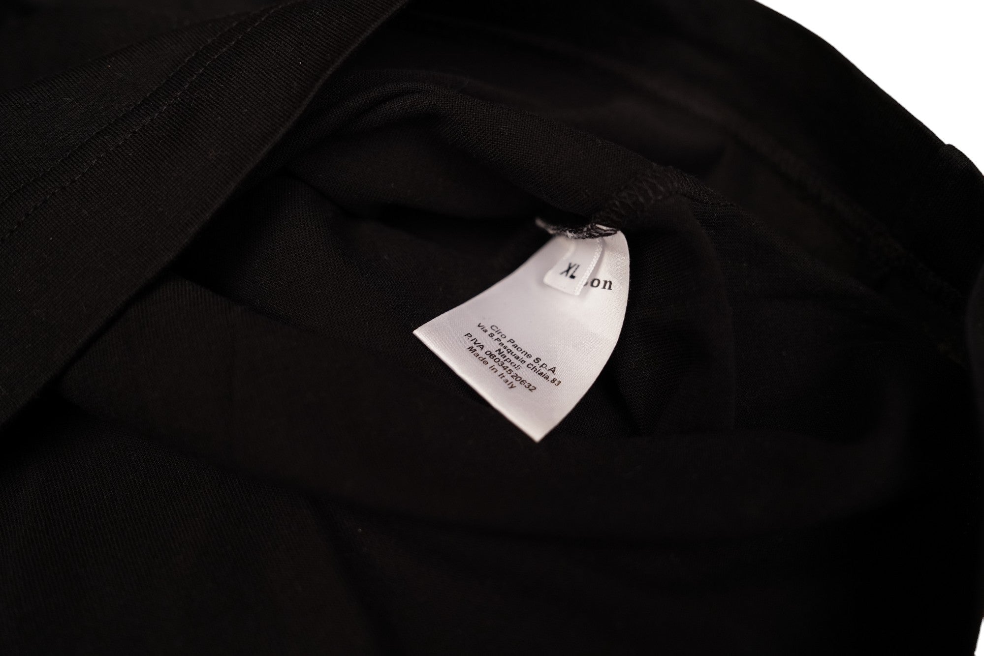 Kiton KNT T-shirt noir Handmade Cotton