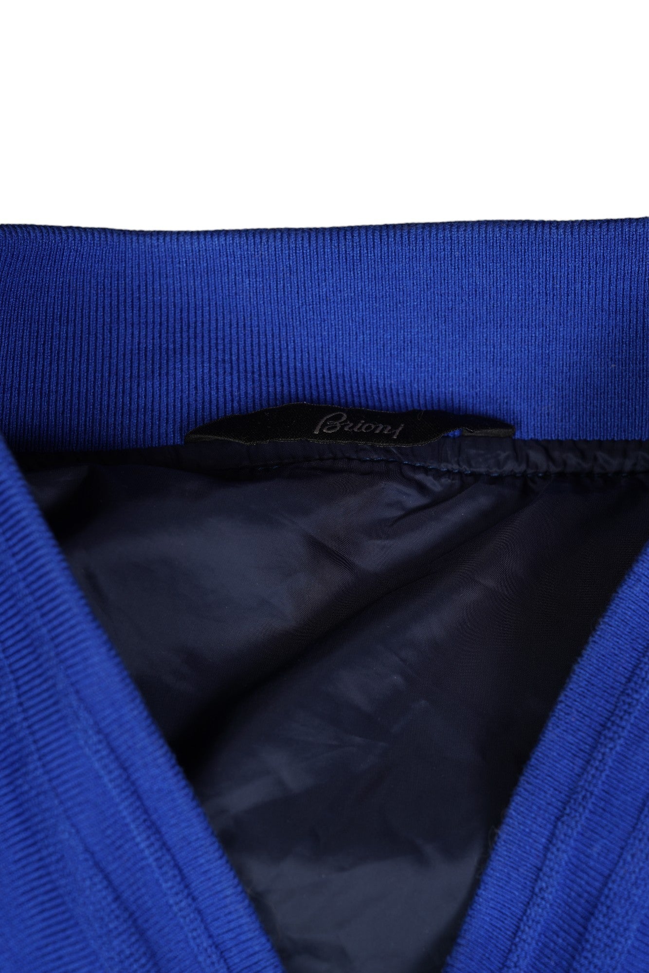 Brioni blouson soie bleu nouveau XXL XXXL
