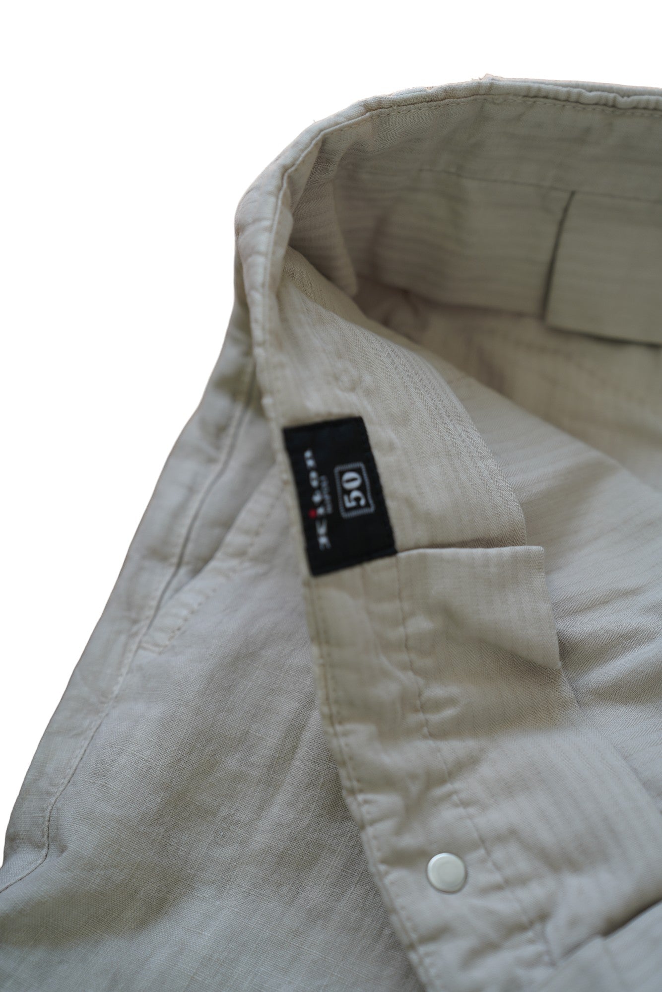 Kiton pantalon en lin été gris clair (gris clair)