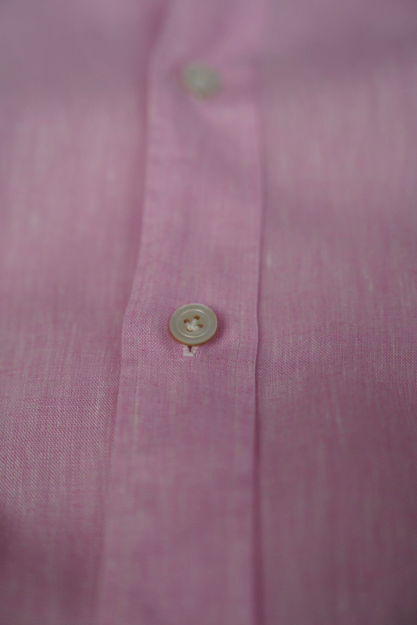 Kiton Hemd rosa Leinen New Tailored Handmade S (XS)