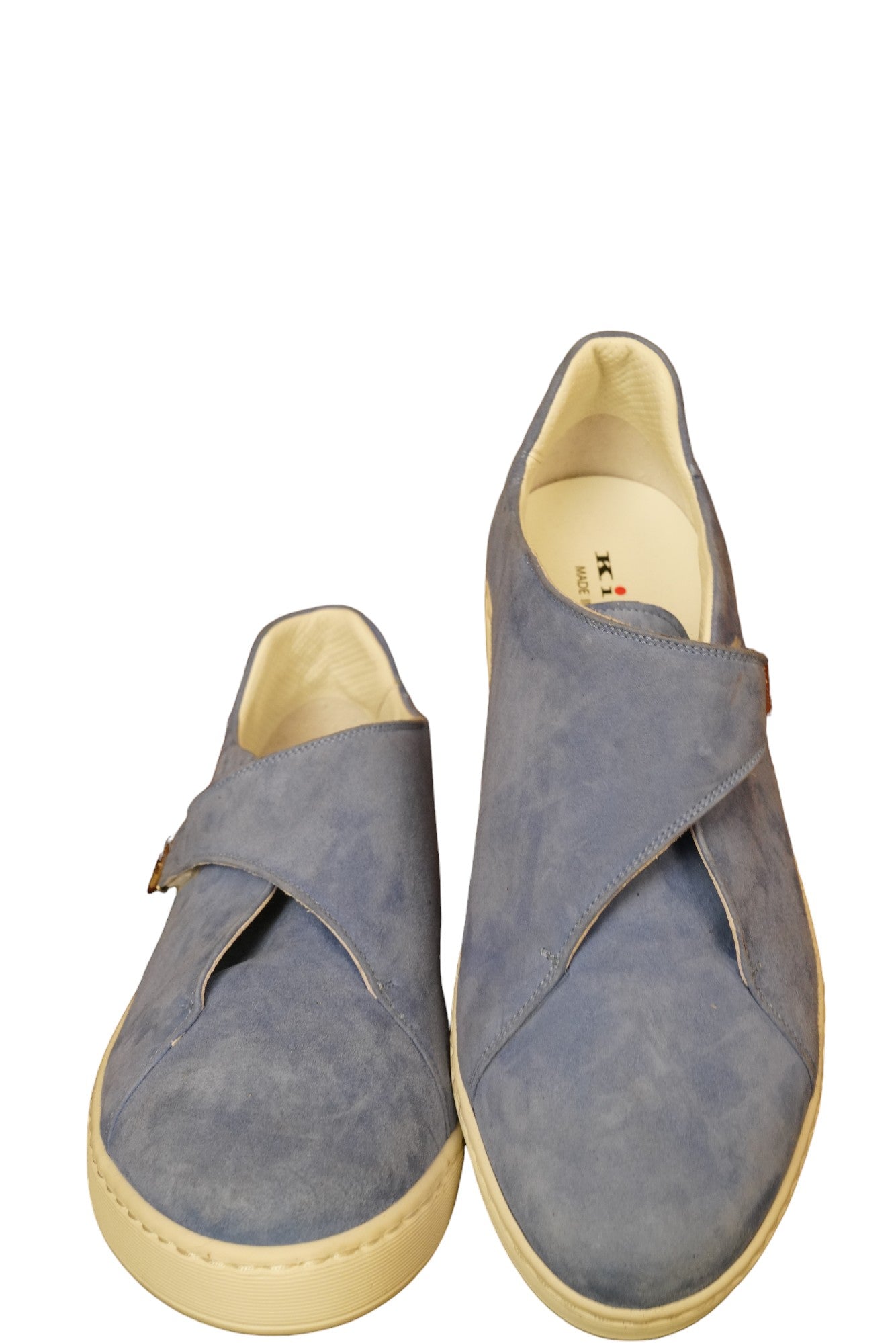 Kiton chaussures daim été bleu 42-43