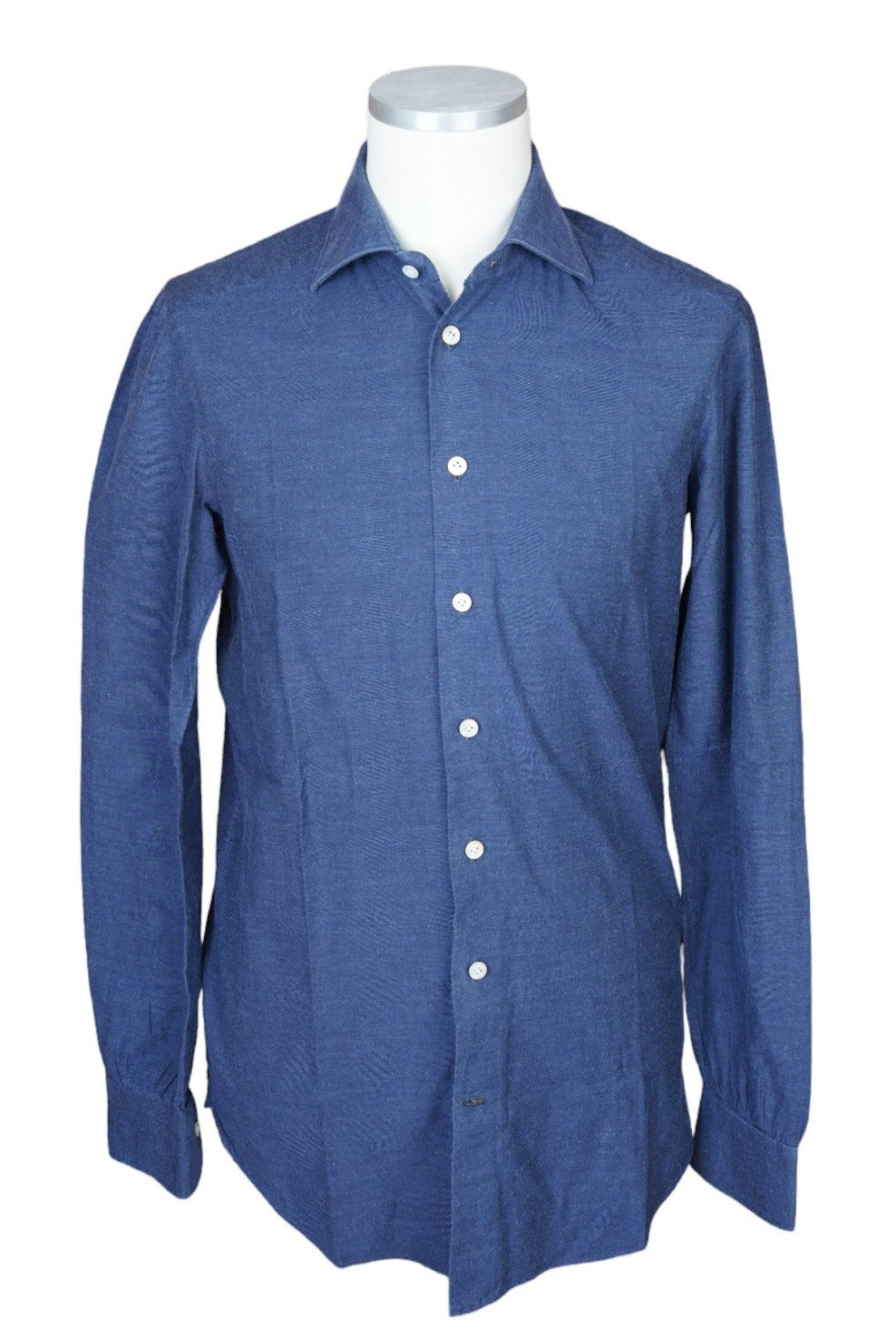 Kiton Hemd dunkelblau New Tailored Handmade M Slim
