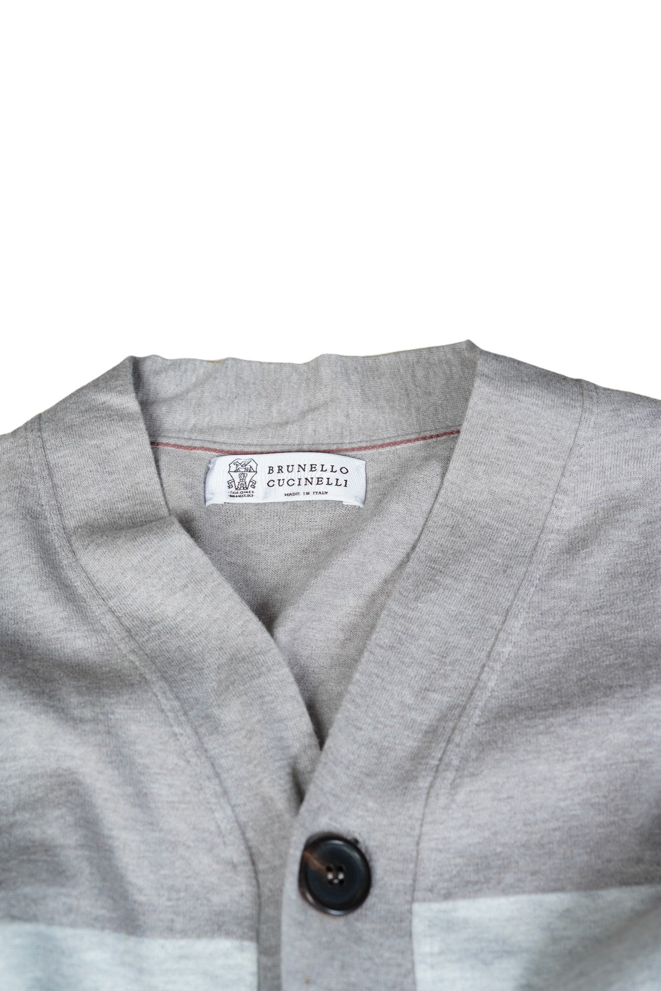 Brunello Cucinelli Cardigan gris coton