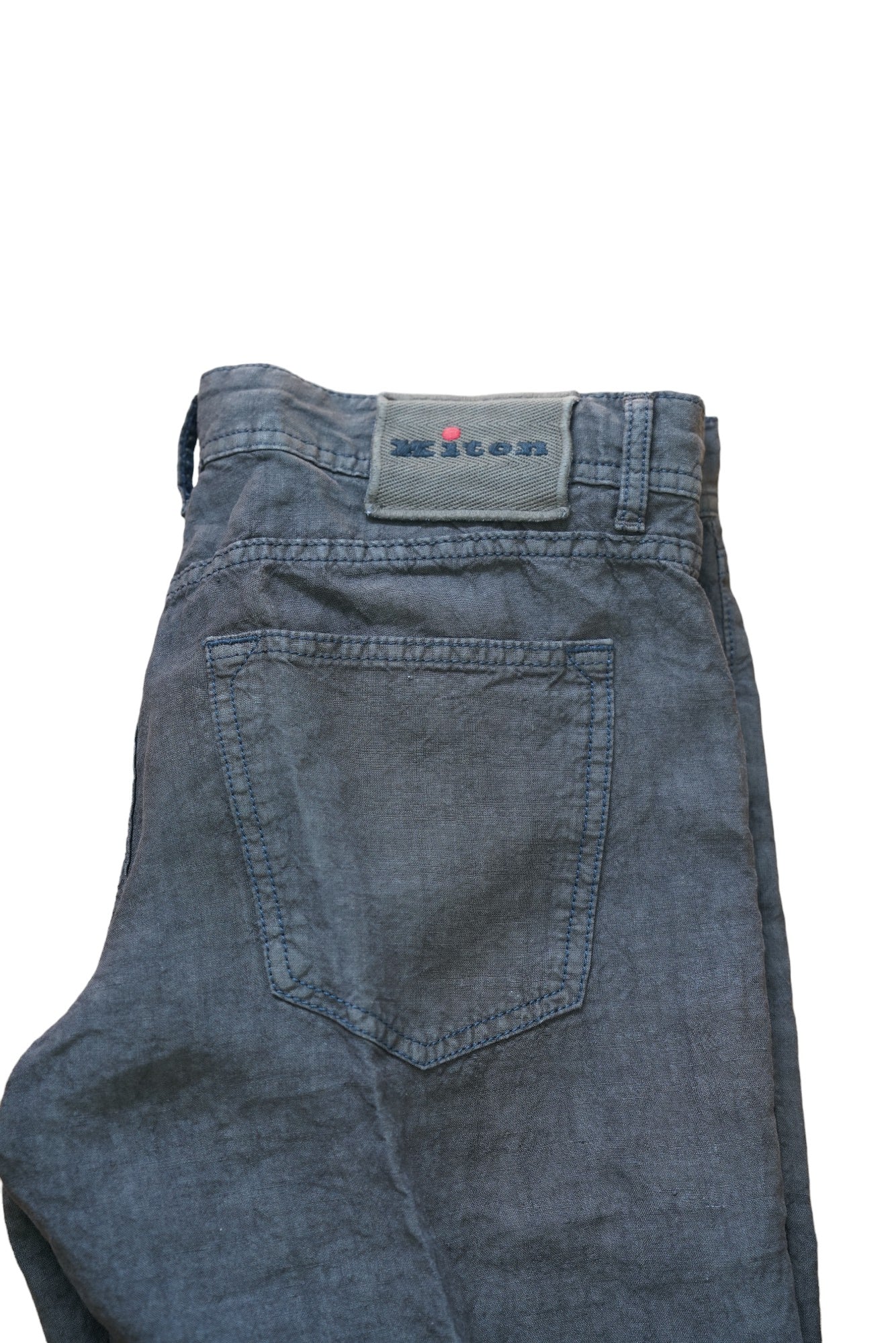 Kiton trousers linen brown summer