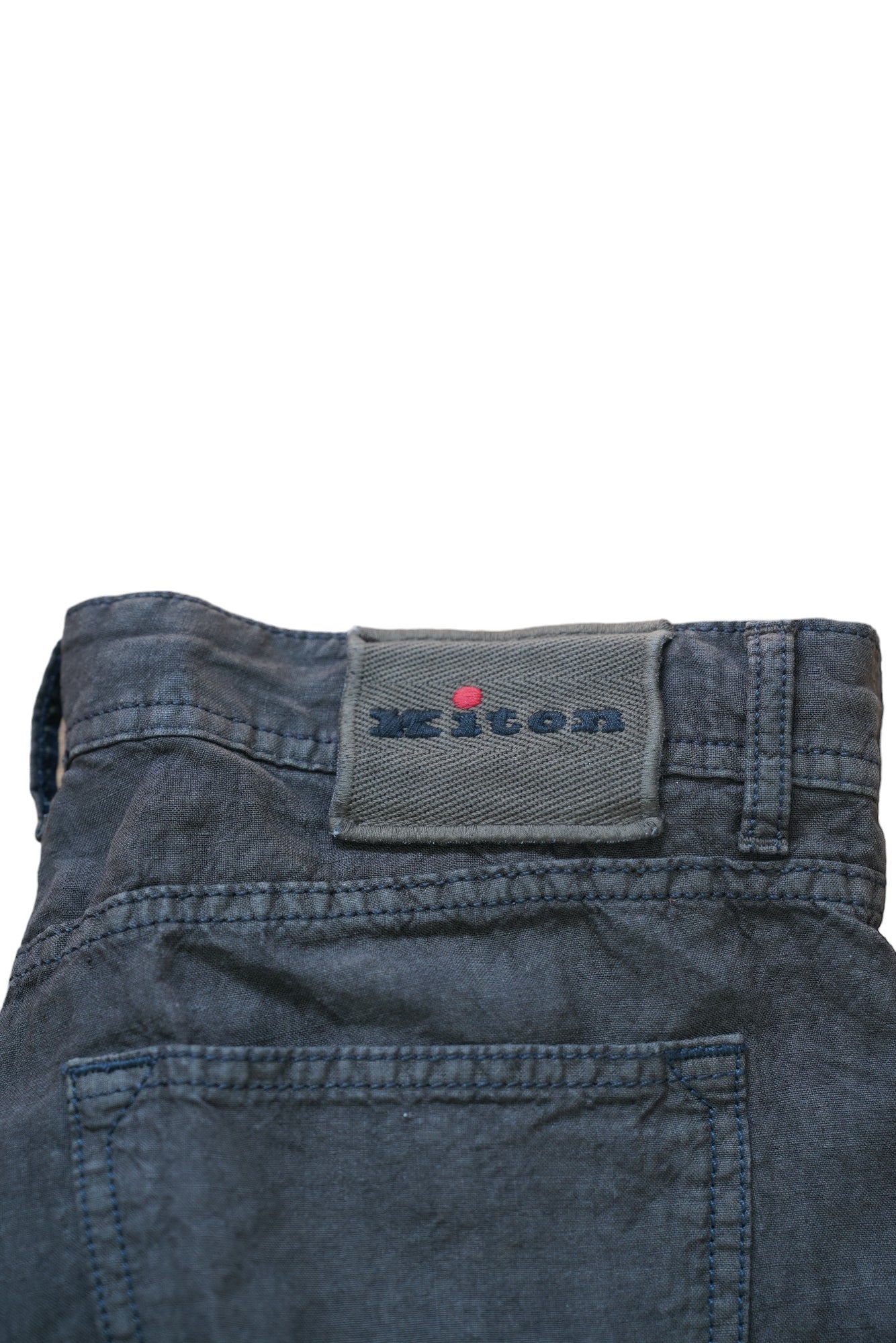 Kiton trousers linen brown summer