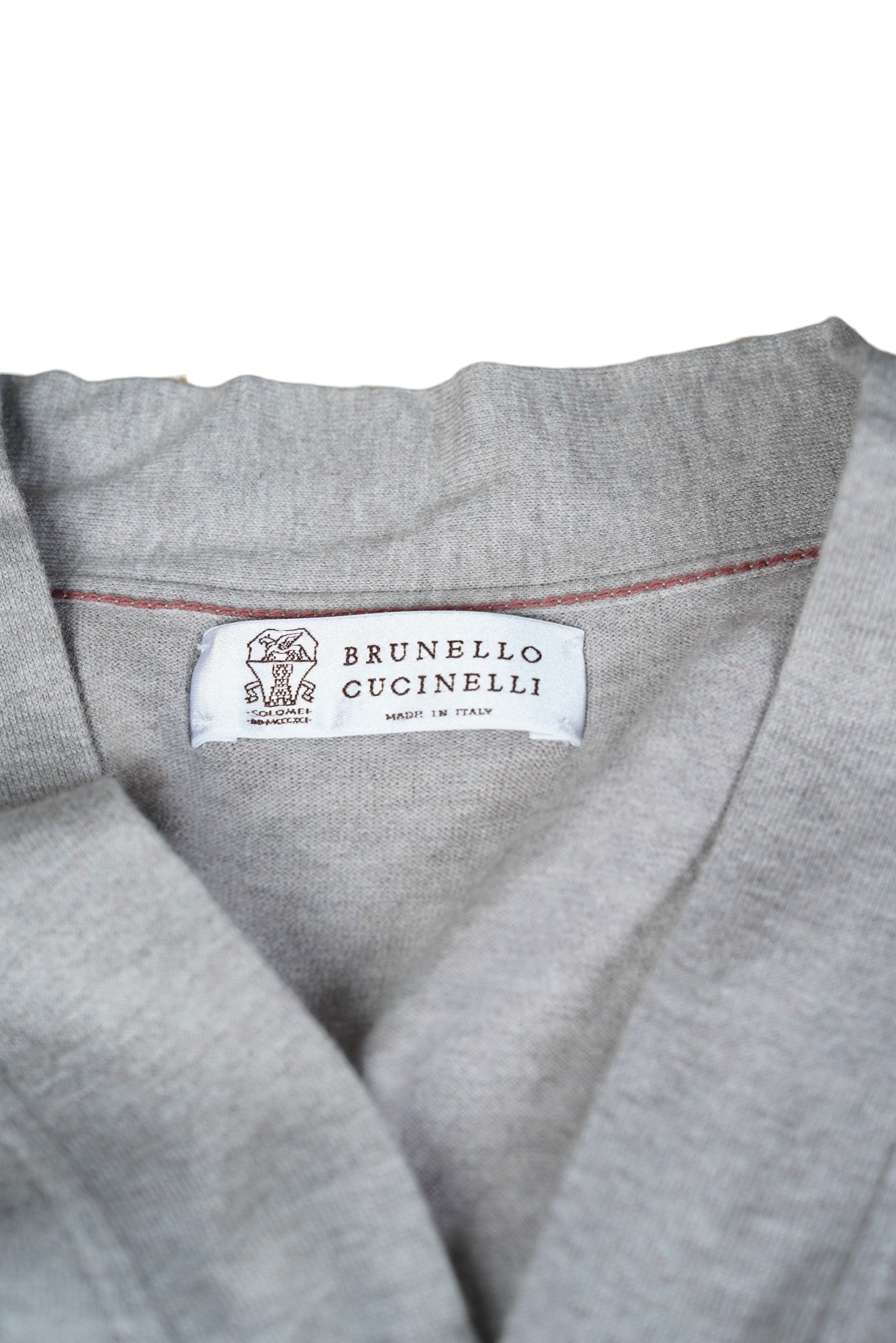 Brunello Cucinelli Cardigan gris coton
