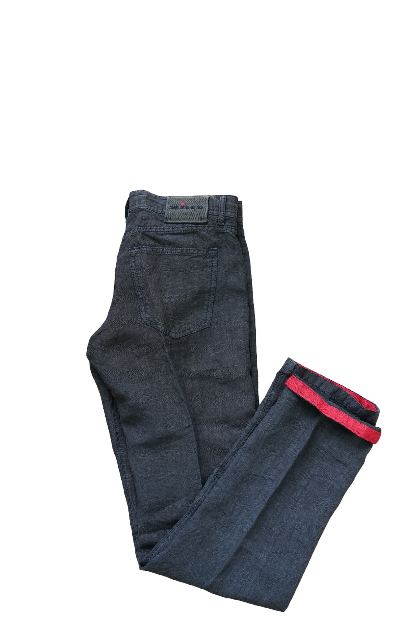 Kiton trousers linen brown summer