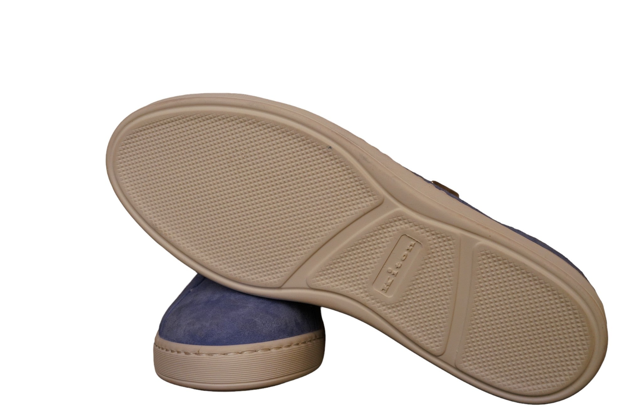 Kiton chaussures daim été bleu 42-43