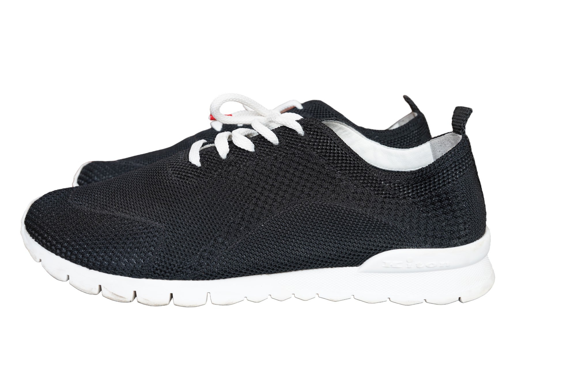 Kiton trainers cotton little worn mesh black 43
