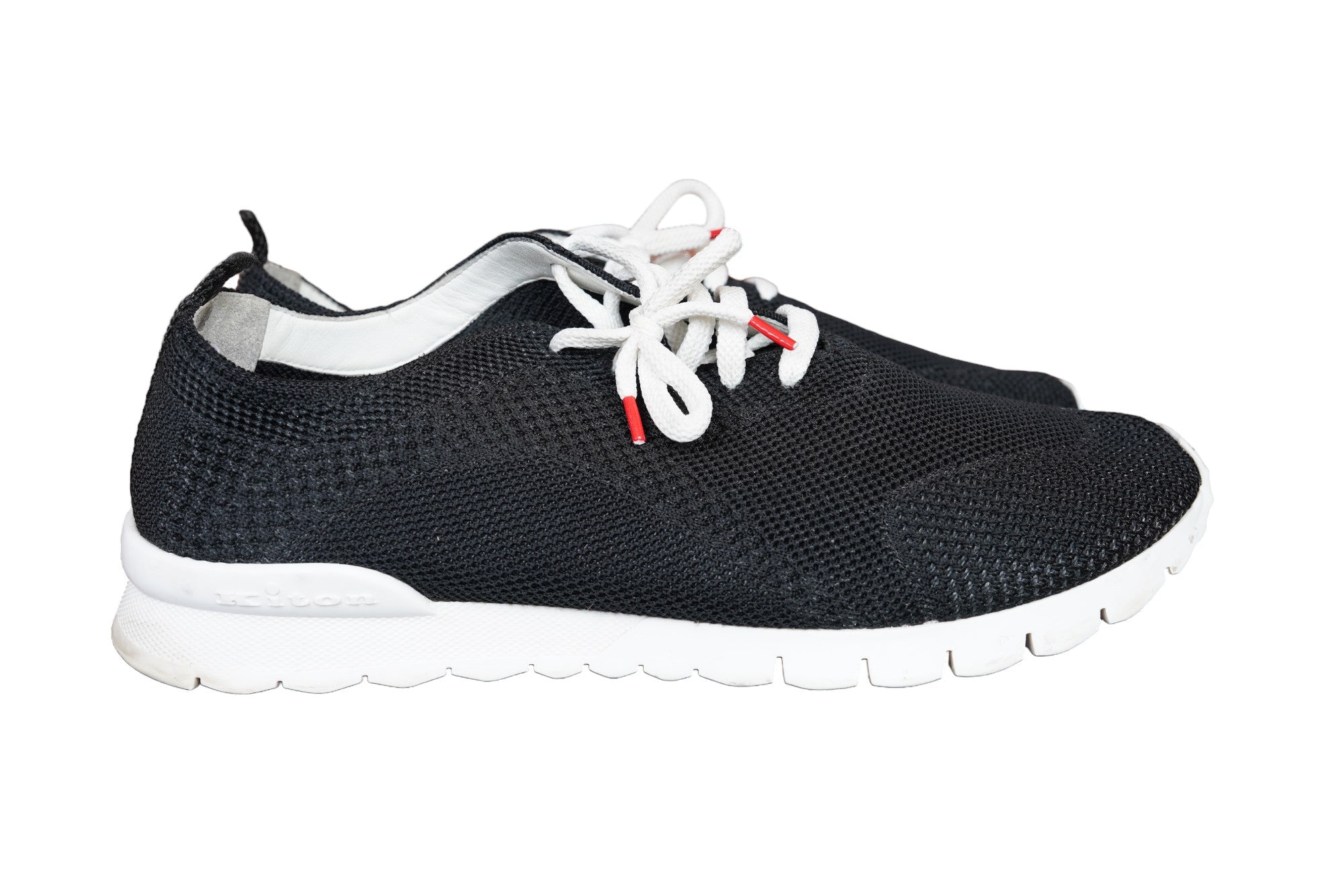 Kiton trainers cotton little worn mesh black 43