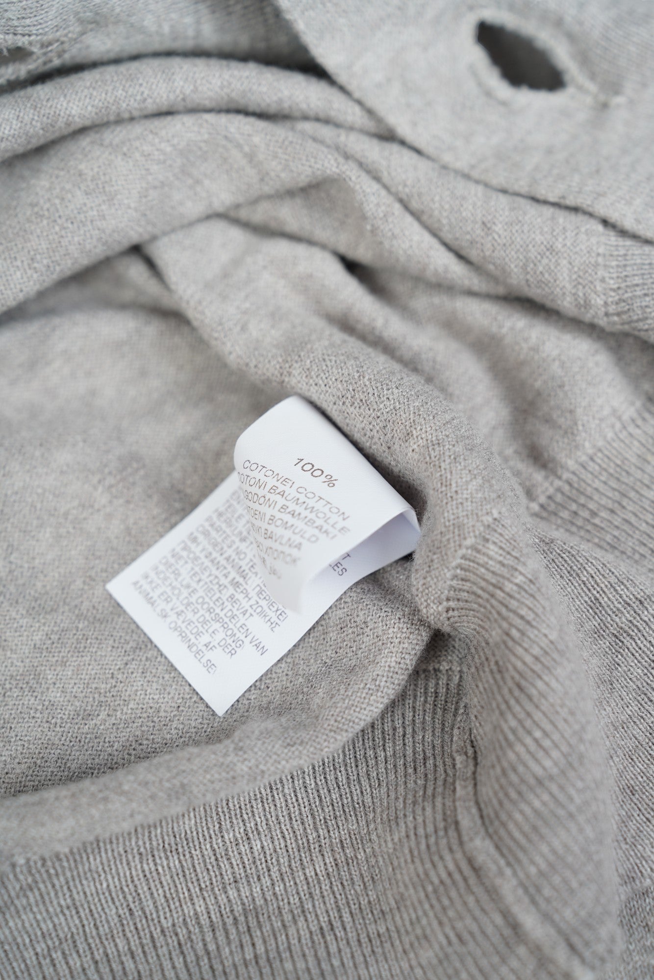 Brunello Cucinelli Cardigan gris coton