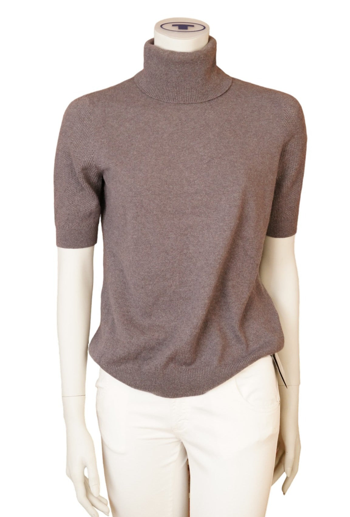 Loro Piana Rollkragenpullover Kaschmir Kurzarm L