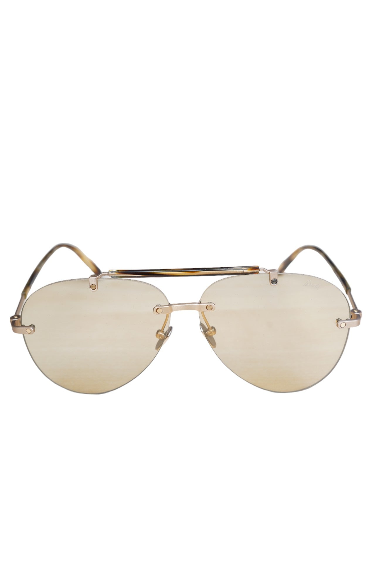 Brioni Lunettes de soleil BR 0061S titan or